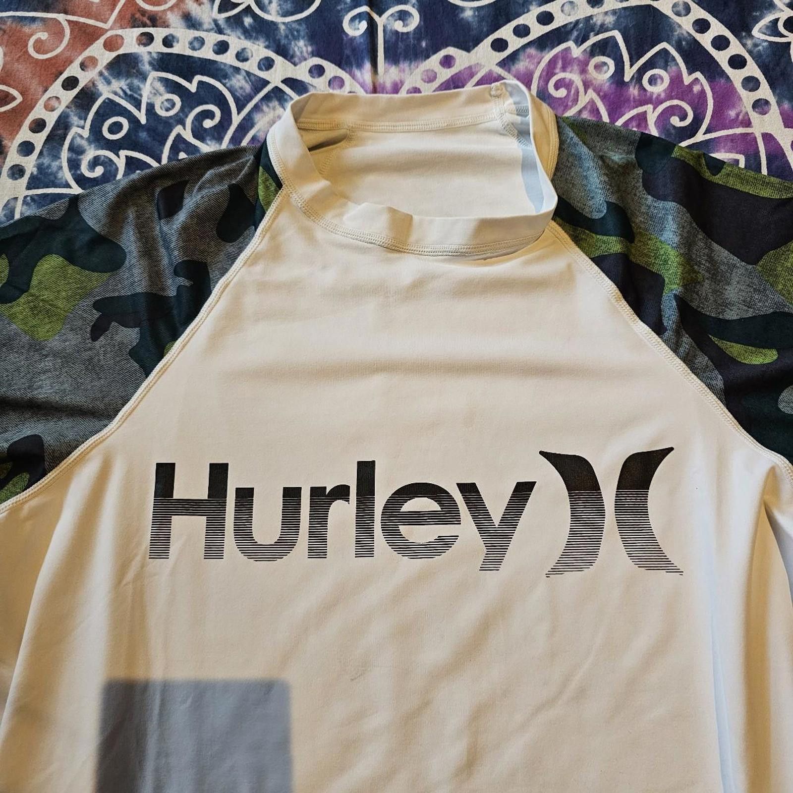 Hurley Hurley Kid's White and Green Swimsuit Shirt Size US 26 / EU 42 - 4 Thumbnail