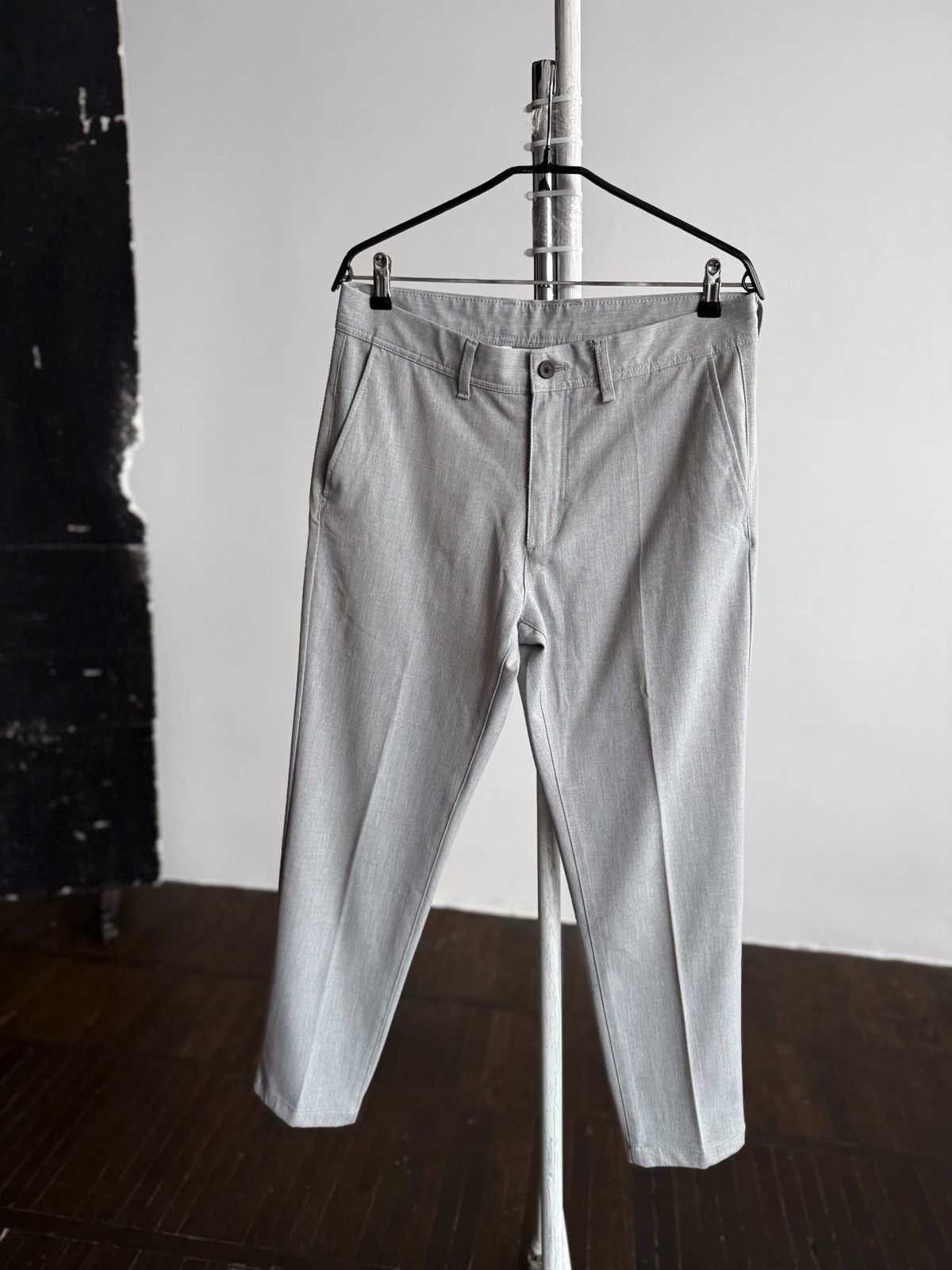 Zara Zara Man Grey Melange Dress Trousers Mens Smart Casual Pants Size US 32 / EU 48 - 2 Thumbnail