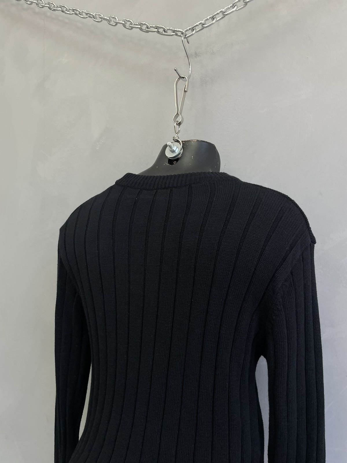 Hysteric Glamour Diesel style ribbed knit sweater rare y2k hype graffiti Size US S / EU 44-46 / 1 - 8 Thumbnail