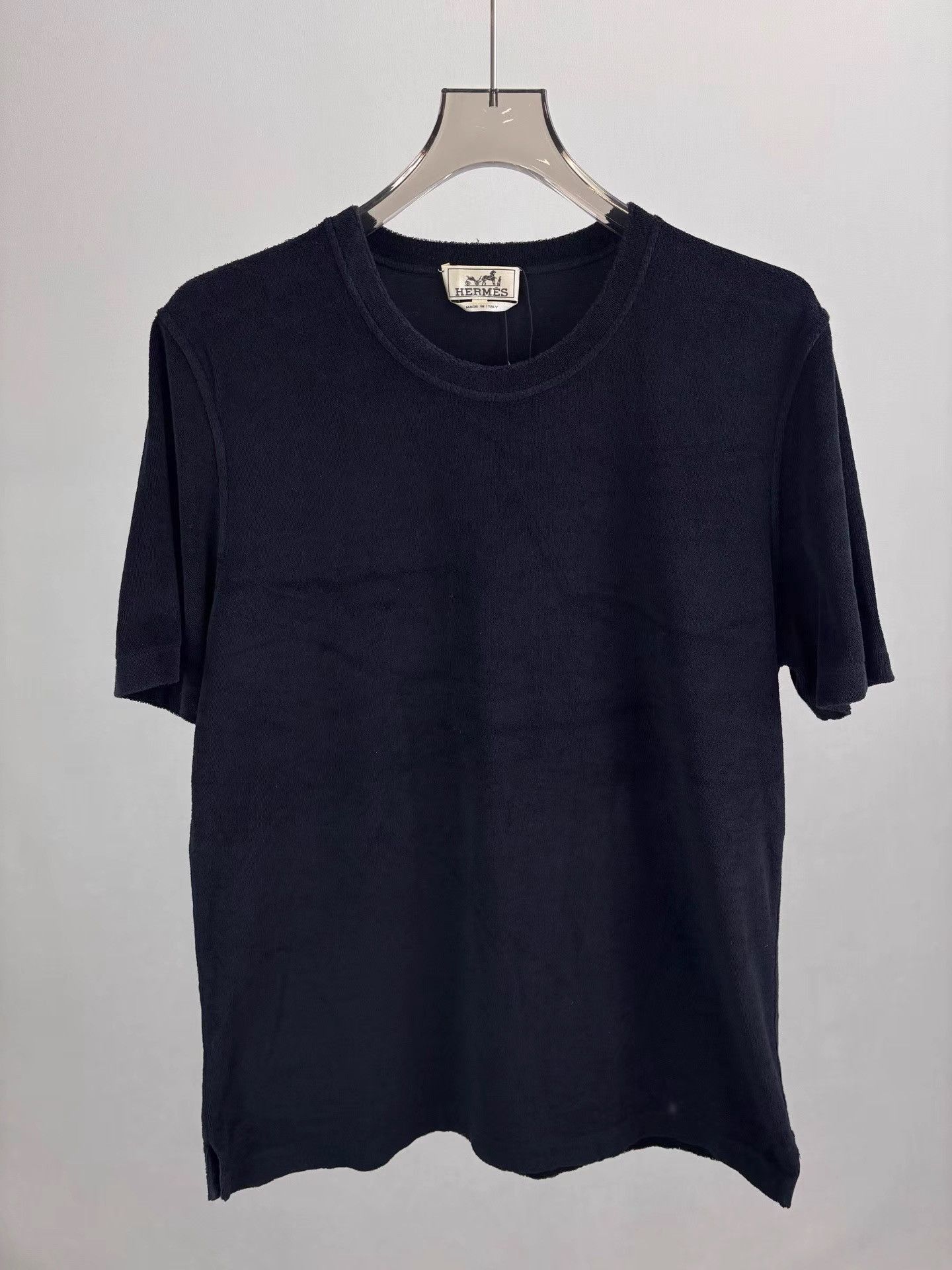 Hermes Black Short-Sleeve Crewneck Shirt Size US XXL / EU 58 / 5 - 1 Thumbnail