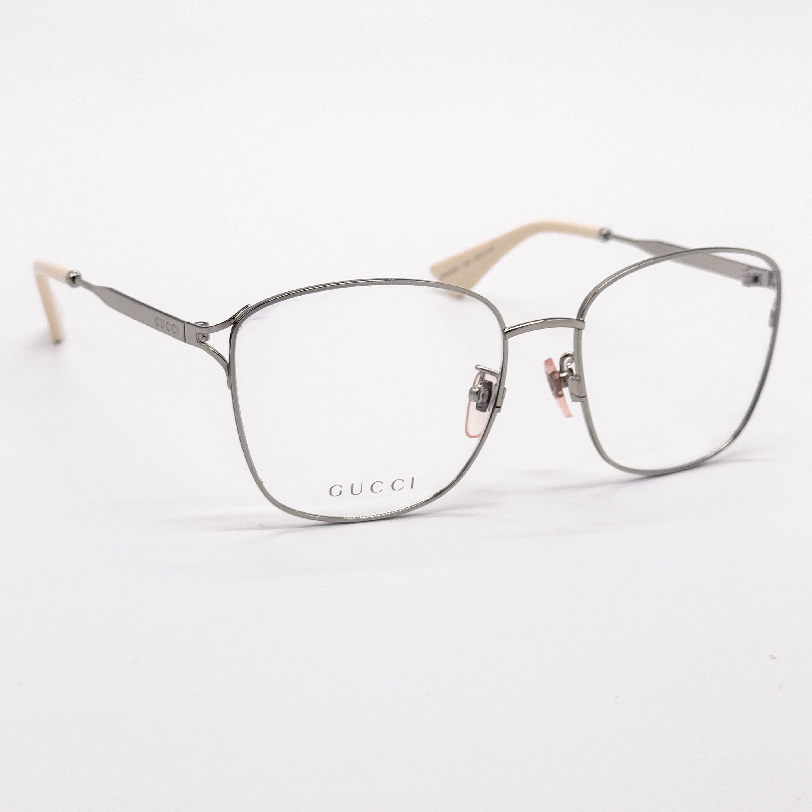 Gucci NEW GUCCI GG0819OA 003 WOMEN SILVER EYEGLASSES GUCCI Size ONE SIZE - 4 Thumbnail