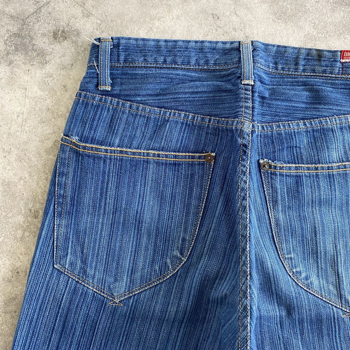 Japanese Brand Blue Way Japan Twill Striped Flared Denim Jeans Size US 28 / EU 44 - 21 Thumbnail