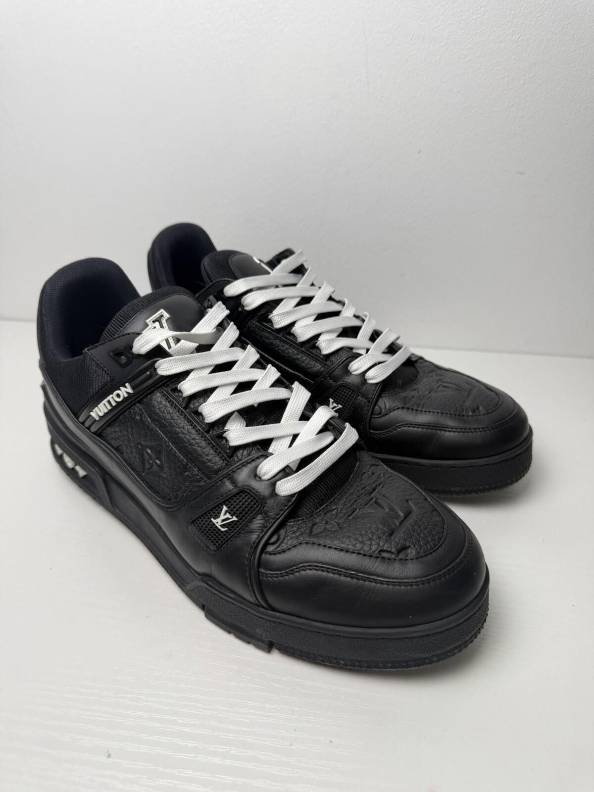 Louis Vuitton Louis Vuitton Trainer Sneakers Black Monogram Mens US 9.5 LV Size US 10.5 / EU 43-44 - 1 Thumbnail