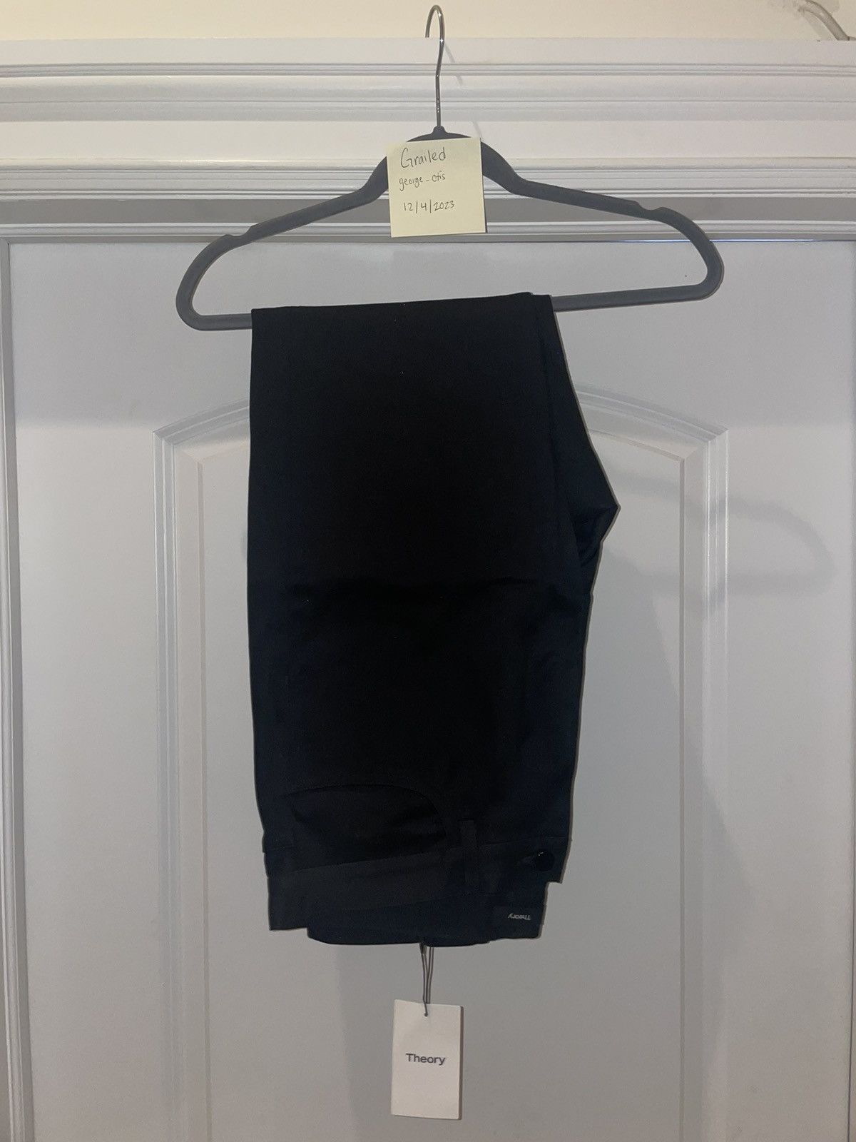 Theory Theory Raffi Twill 5-pocket black pant Size US 33 - 1 Thumbnail