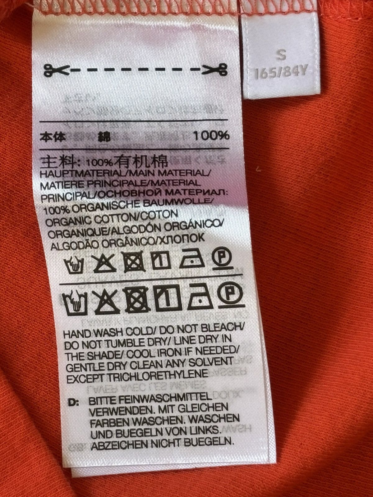 Y-3 Y-3 fitted orange women's t-shirt, S/P, new, 100% cotton Size S / US 4 / IT 40 - 6 Thumbnail
