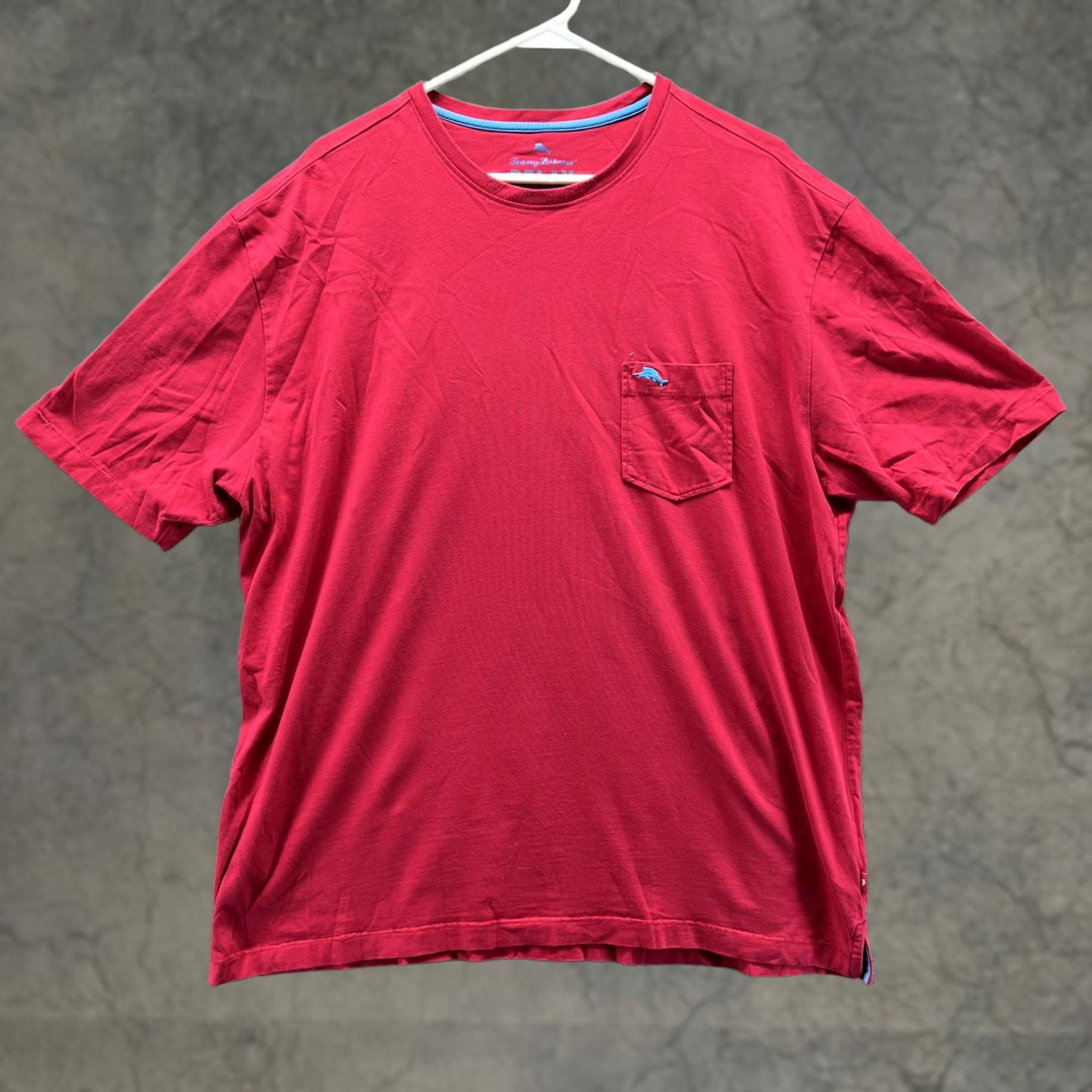 Tommy Bahama Tommy Bahama Shirt Mens XL Red Relax Pima Cotton Pocket Tee Casual Crewneck Shirt Mens XL Red Size US XL / EU 56 / 4 - 1 Thumbnail