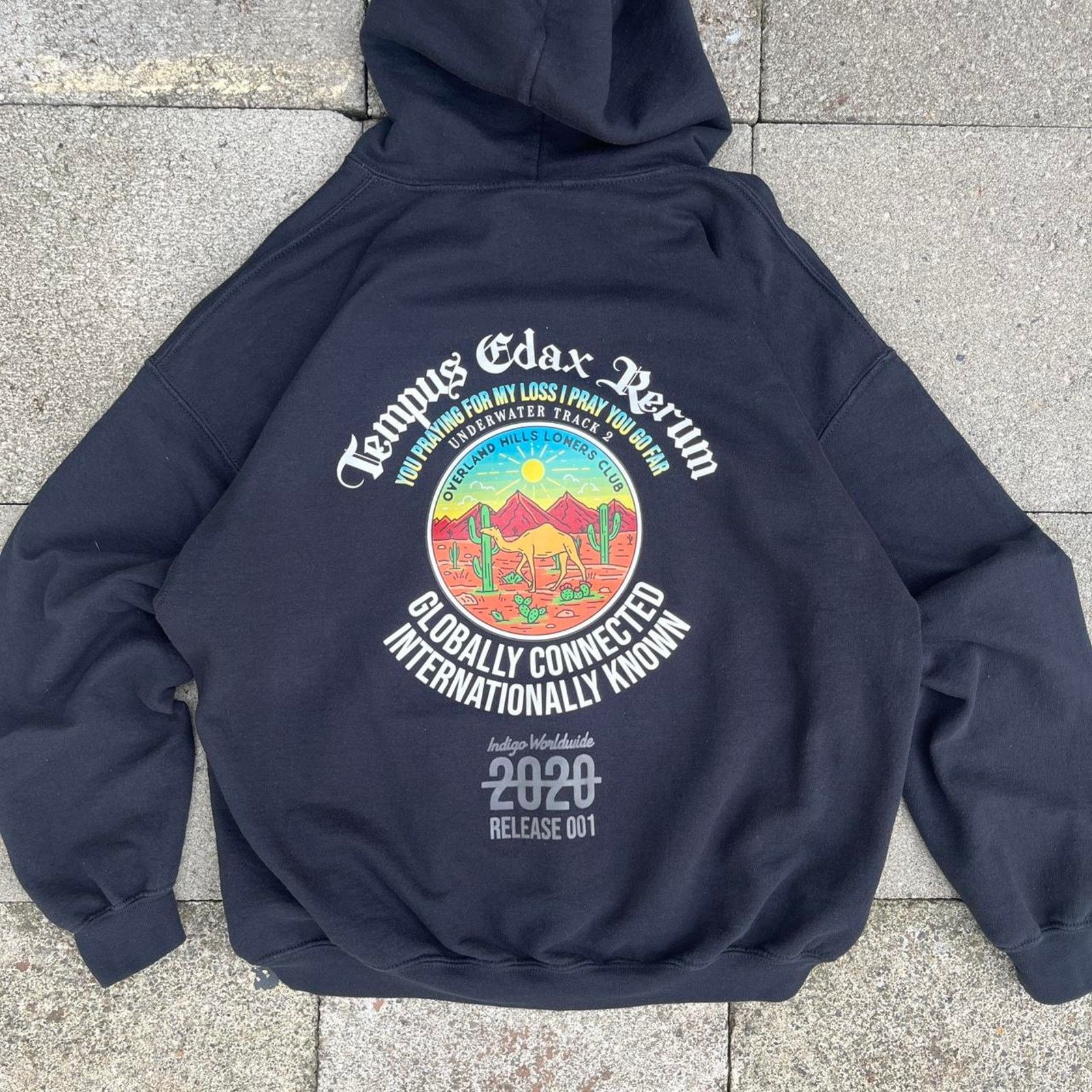 Other Jimi Hendrix Loners Club Tempus Edax Rerum Dark Gray Hoodie Size US L / EU 52-54 / 3 - 4 Thumbnail