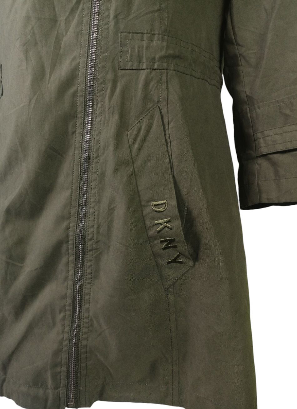 DKNY × Donna Karan Vintage DKNY Donna Karan Fish Tail Parka Jacket Size M / US 6-8 / IT 42-44 - 4 Thumbnail