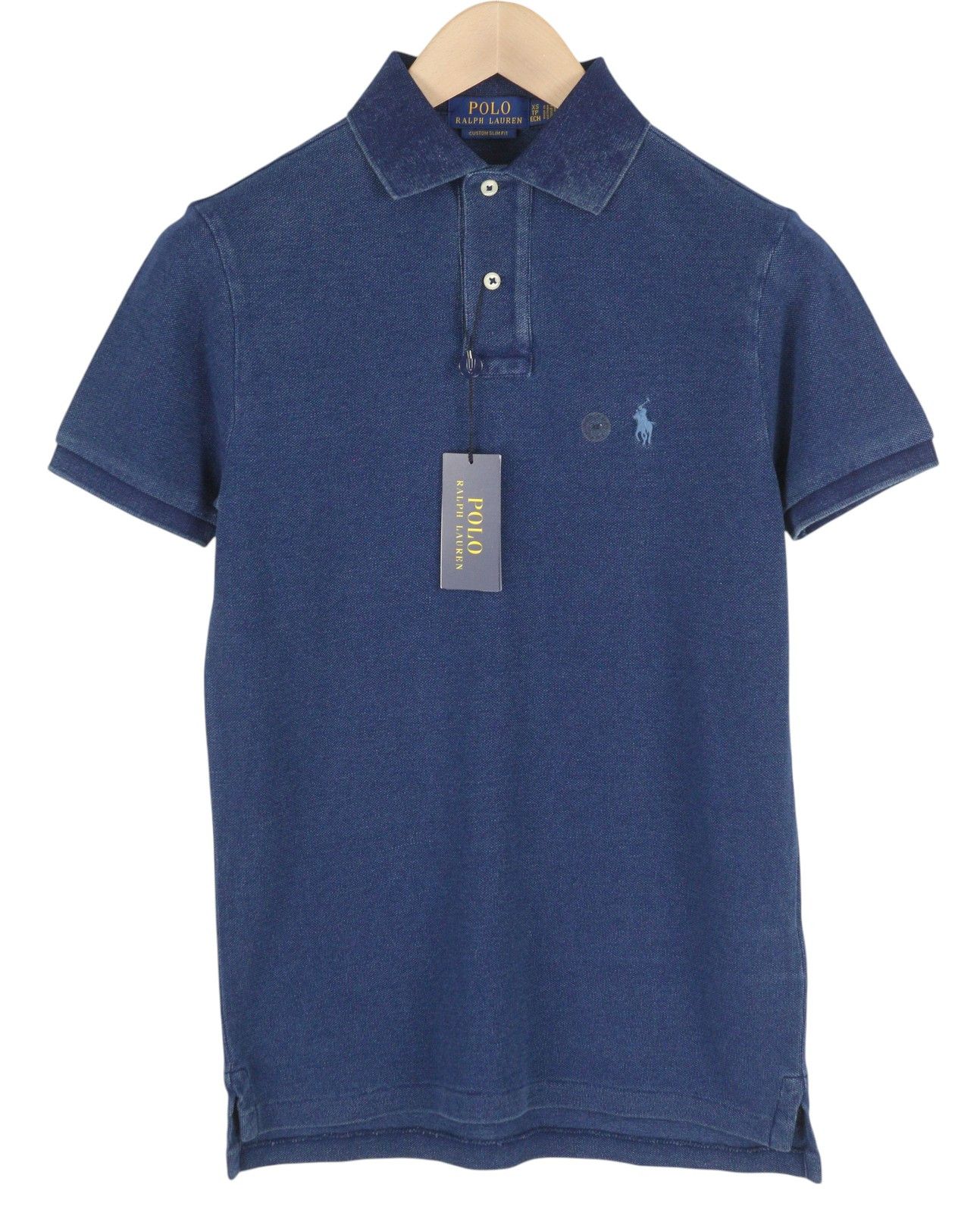 Polo Ralph Lauren CUSTOM SLIM FIT XS Blue Short Sleeve Polo T-Shirt 84539 Size US XS / EU 42 / 0 - 1 Thumbnail