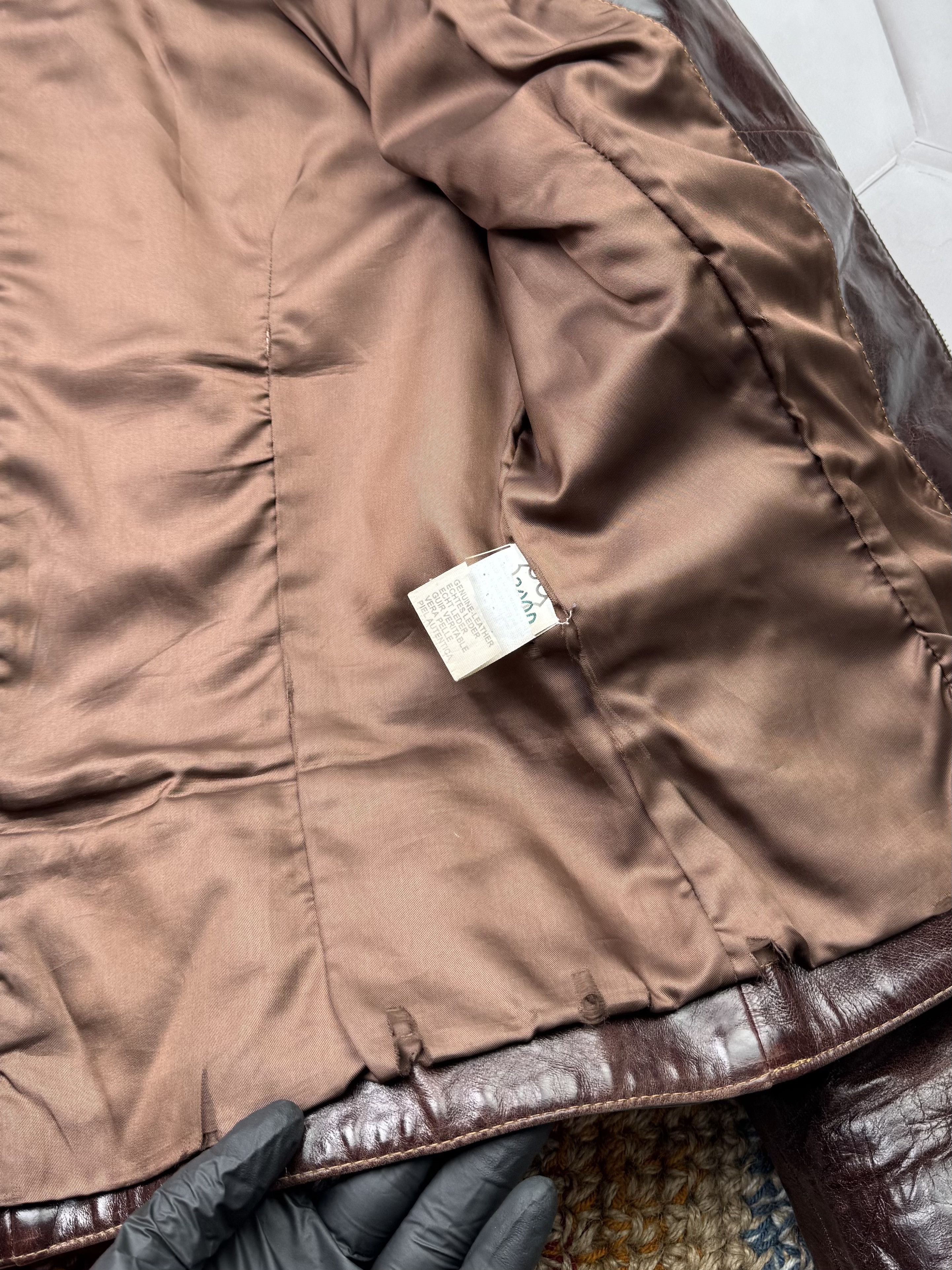 Vintage Vintage Cropped Leather Jacket Size L / US 10 / IT 46 - 7 Thumbnail