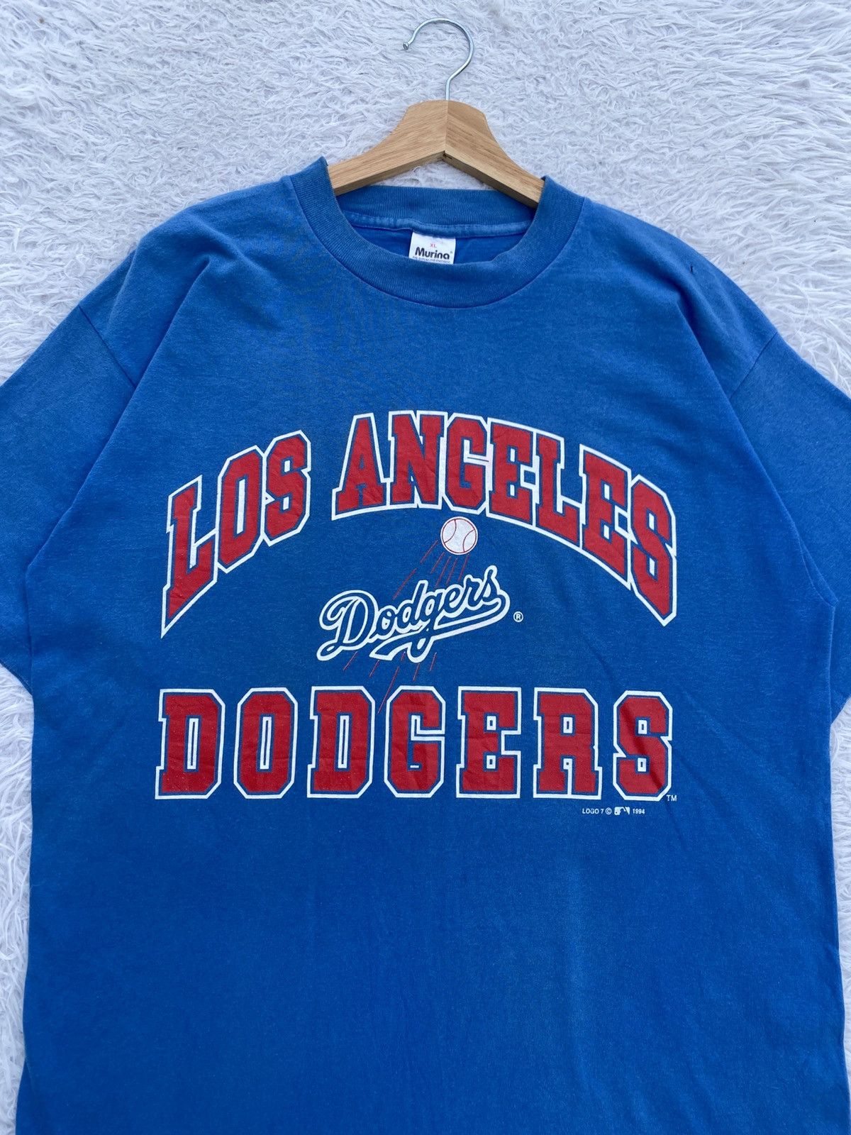 MLB Rare Vintage 1994 Los Angeles Dodgers MLB Tshirt Size US L / EU 52-54 / 3 - 6 Thumbnail