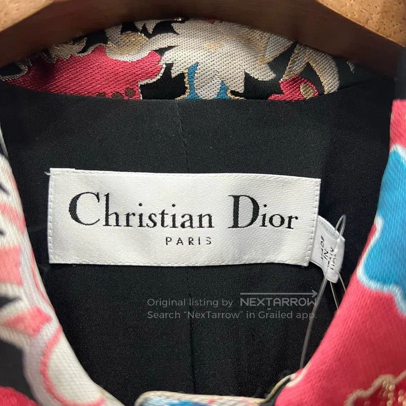 Dior Dior Show style embroidered pattern silk coat Size XS / US 0-2 / IT 36-38 - 4 Thumbnail