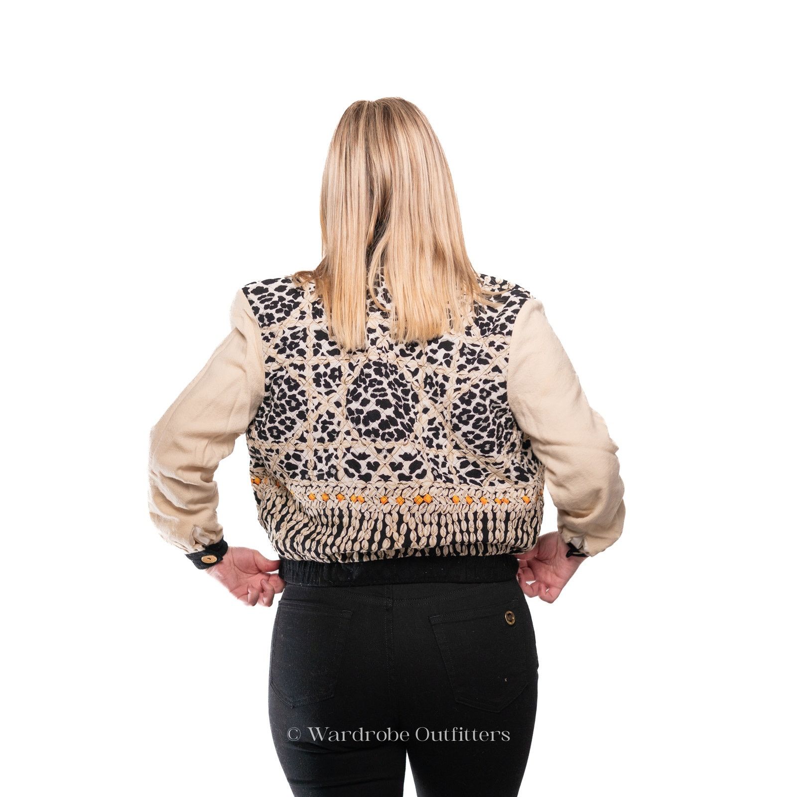 Vintage Vintage 1980s Howard Wolf Floral Silky Cropped Jacket Size M / US 6-8 / IT 42-44 - 7 Thumbnail