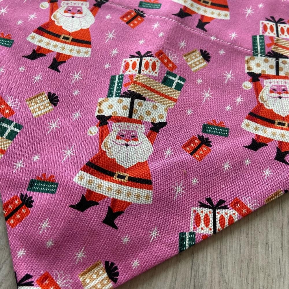 Designer 🎉HP🎉 Pink Santa Dog Bandana Size ONE SIZE - 5 Thumbnail