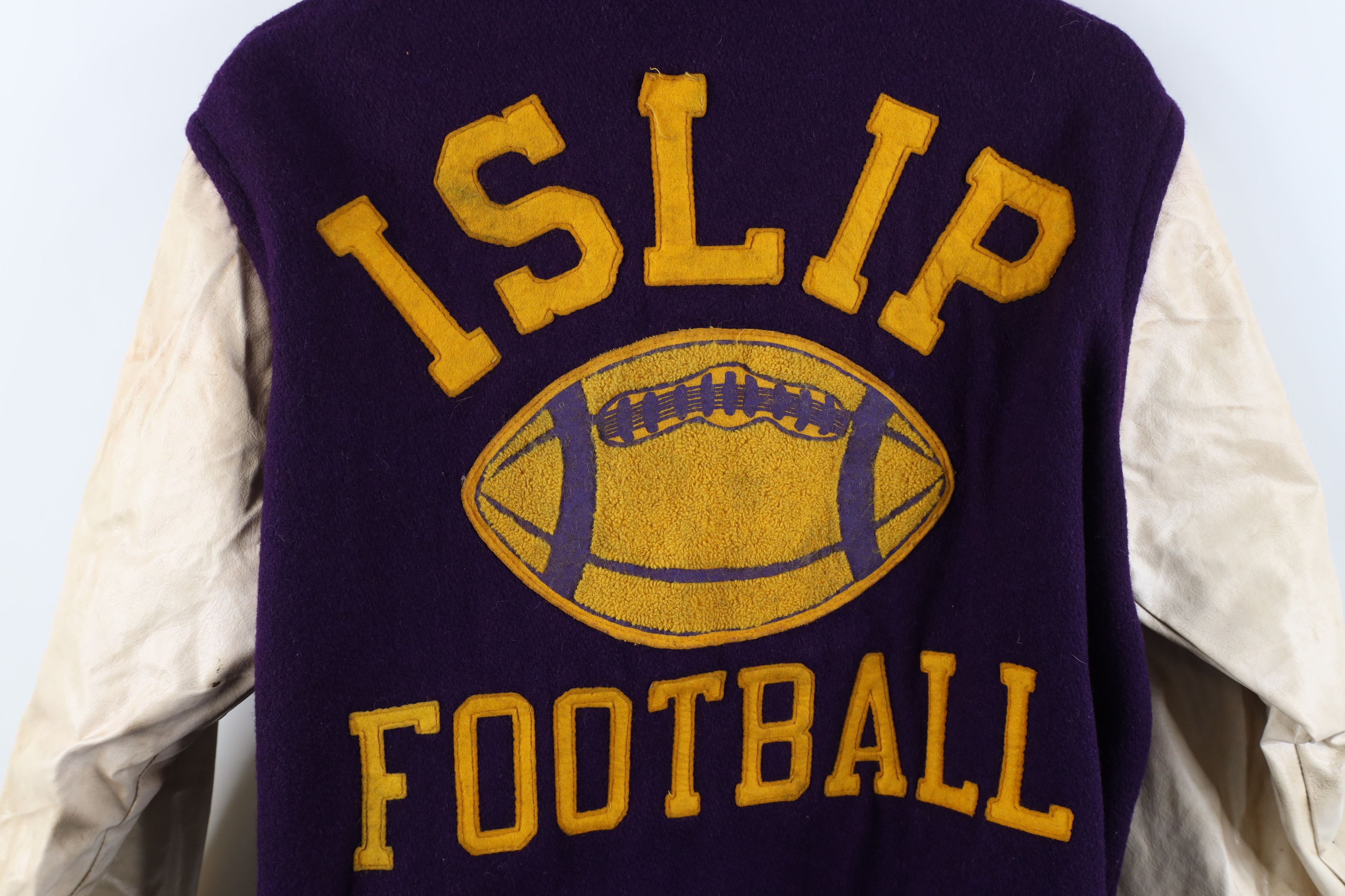 Vintage Vintage 60s 70s Islip Football Varsity Letterman Jacket USA Size US L / EU 52-54 / 3 - 12 Thumbnail