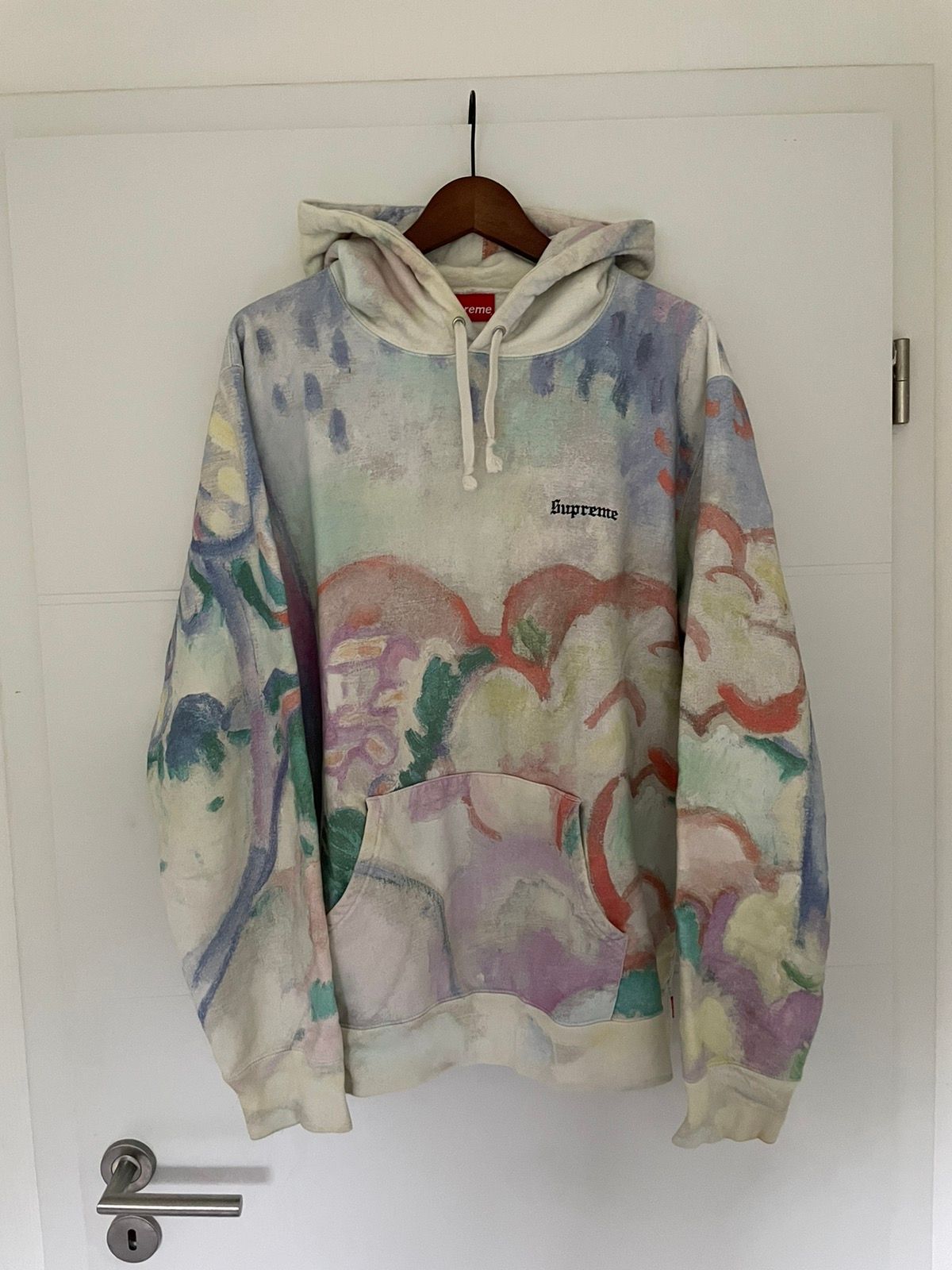 Pre-owned Supreme Ss 2018 Landscape Hoodie In Multicolor