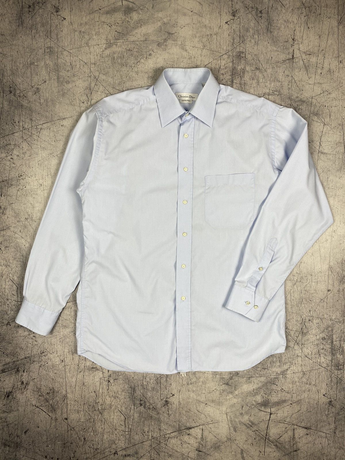 Christian Dior Monsieur Vintage Christian Dior Basic Luxury Button Up Shirt Size US L / EU 52-54 / 3 - 2 Thumbnail