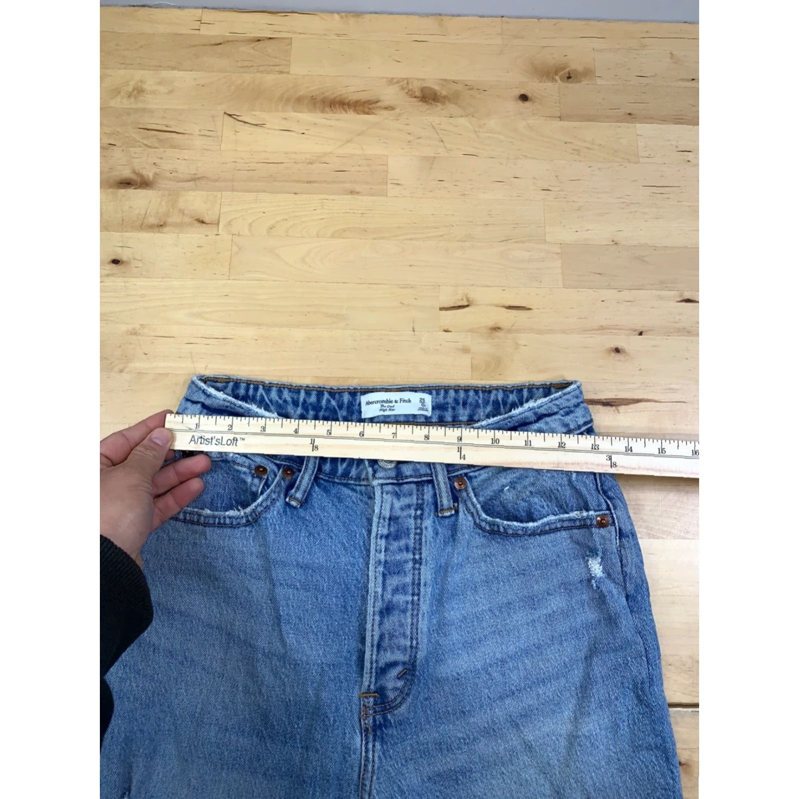 Abercrombie & Fitch VINTAGE Abercrombie & Fitch Jeans Women 25 Blue 90s Love High Rise Straight 27 In Inseam Mens? Size 42" / US 20 - 4 Thumbnail