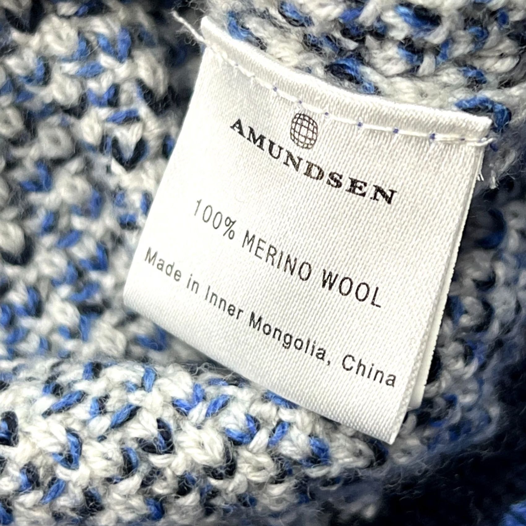Amundsen Amundsen Sports Oslo Mens Sweater XL 100% Merino Wool Knitted Crewneck Multicolor Knit Pullover Cardigan Norway Men Mens Mens Size US XL / EU 56 / 4 - 7 Thumbnail