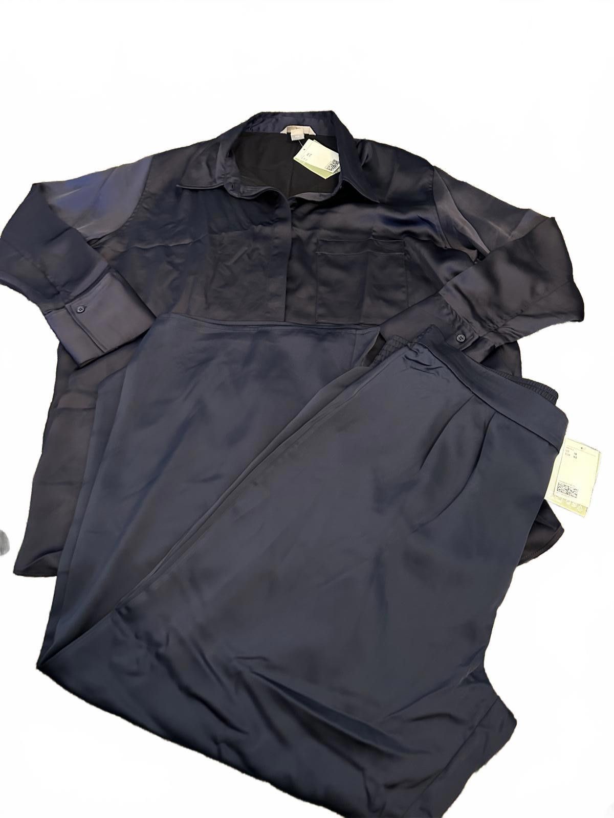 H&M Stylish Women's Satin Set - Size 18 Size 40" / US 18 - 3 Thumbnail