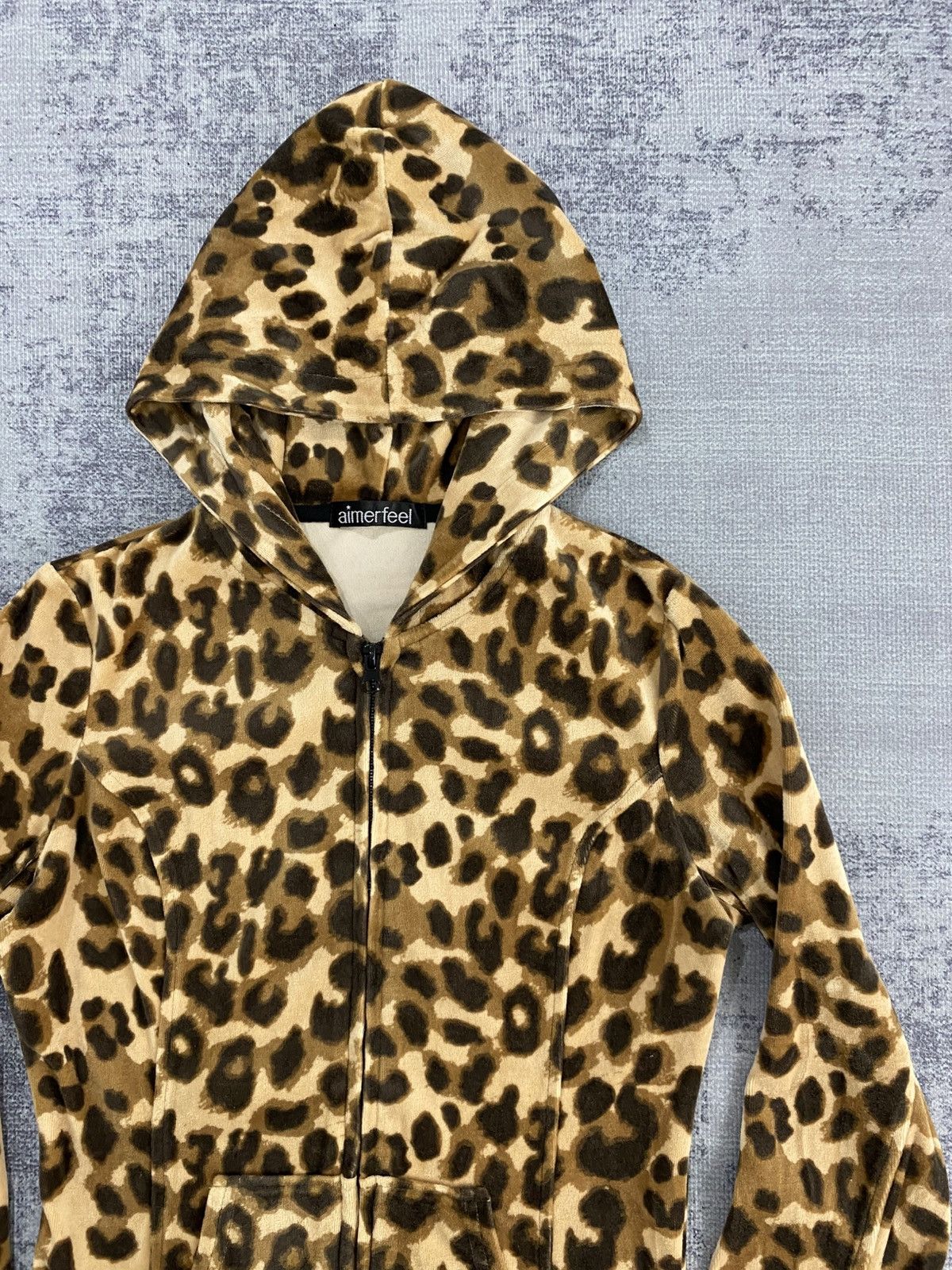 Japanese Brand japanese 2000s aimerfeel cute brand leopard velvet hoodie Size US S / EU 44-46 / 1 - 3 Thumbnail