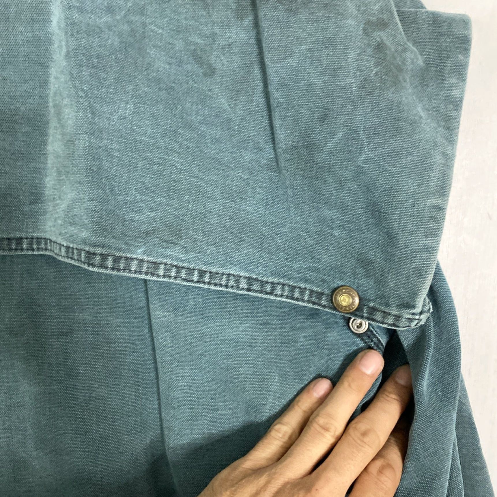Carhartt VINTAGE Carhartt Chore Jacket Cape Duster 90s USA Green XL Regular Men Jacket Distress Blanket Lined CW043 Size US XL / EU 56 / 4 - 5 Thumbnail