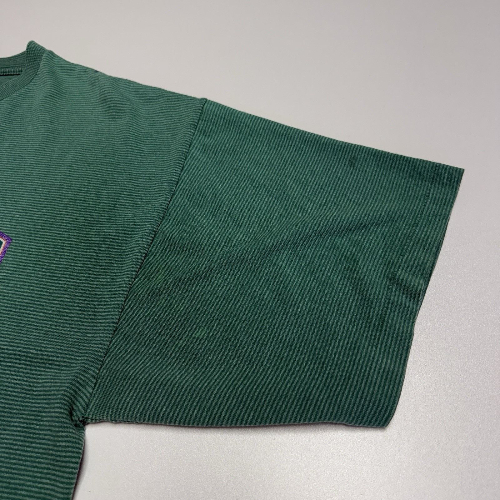 Vintage Vintage 90s Mickey Mouse T Shirt Green Short Sleeve Striped Size US XL / EU 56 / 4 - 6 Thumbnail