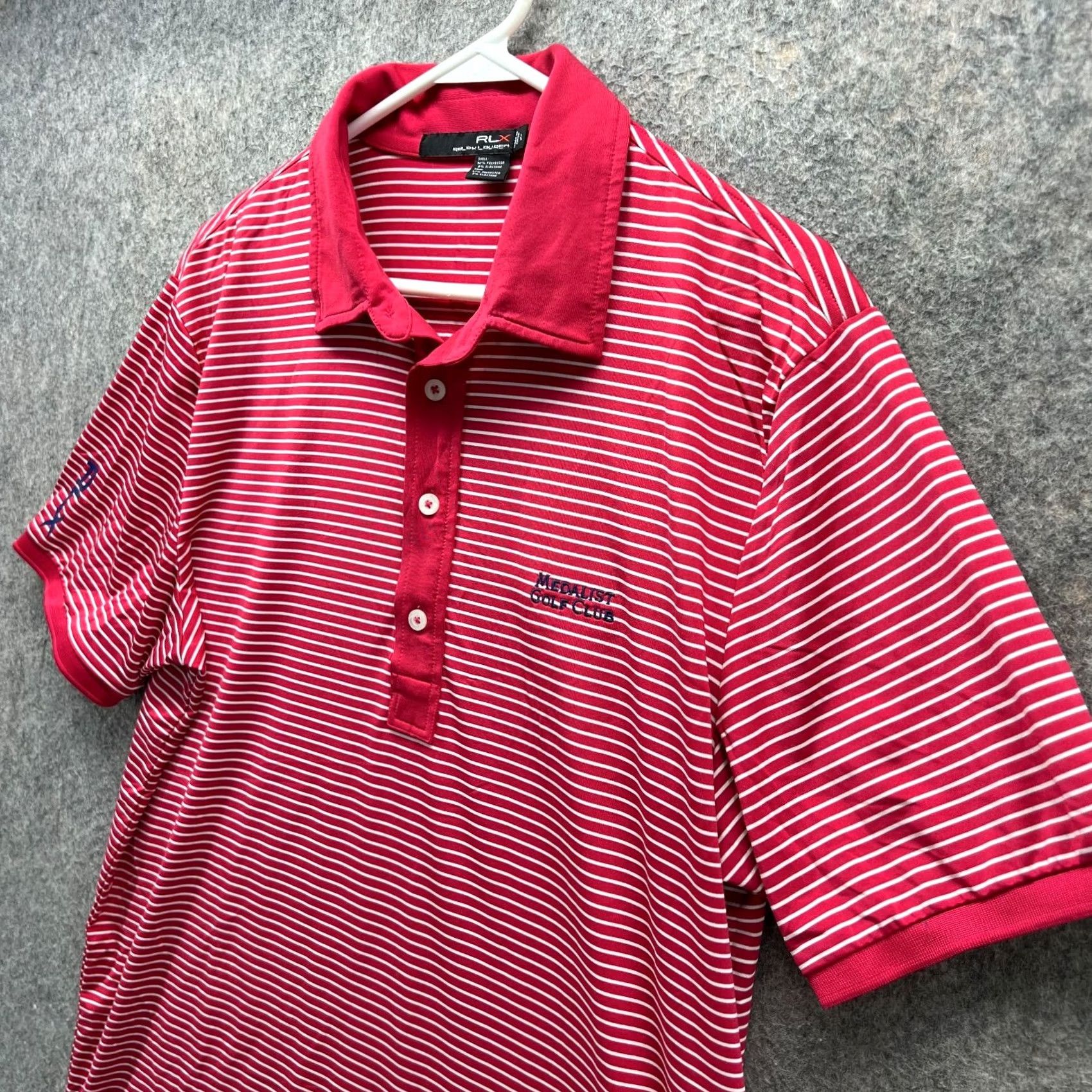 RLX Ralph Lauren VINTAGE RLX Ralph Lauren Polo Shirt Womens Large Red White Striped Preppy Medalist Golf Size L / US 10 / IT 46 - 7 Thumbnail