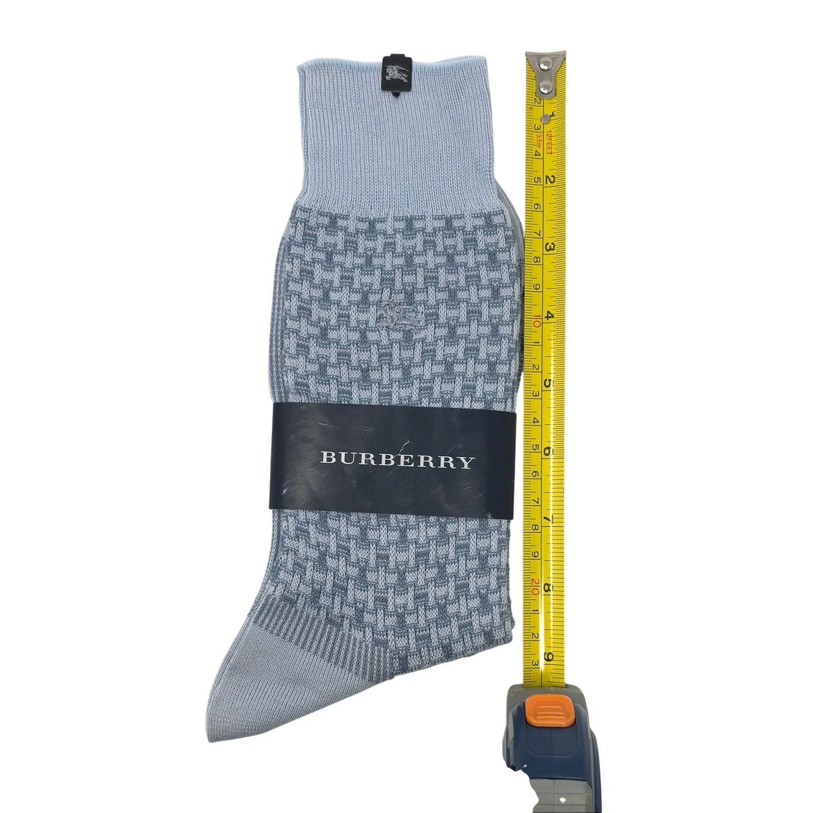 Burberry Burberry Light Blue Dress Socks Size ONE SIZE - 5 Thumbnail