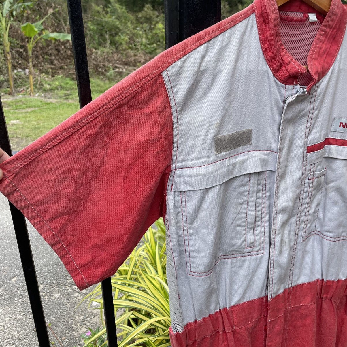 Japanese Brand 🔥🇯🇵Vintage Nissan Workers Coverall Jumpsuits Mechanic Wear Size US 30 / EU 46 - 8 Thumbnail