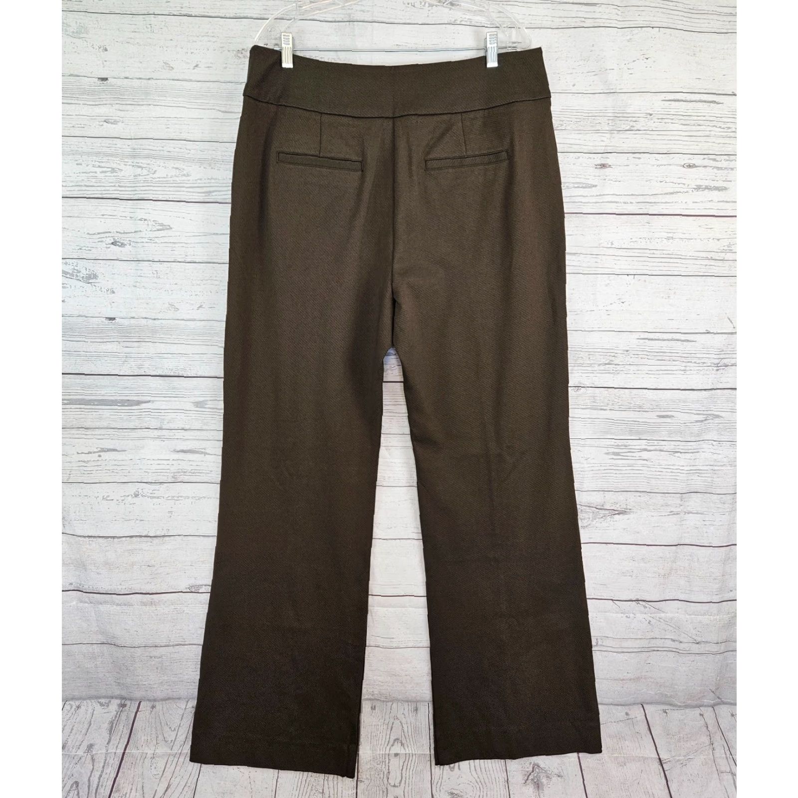 Vintage Cabi 4132 Womens Academy Trouser Sz 16 Green High Rise Dress Pants with Pockets Side Zip Size 38" / US 16 / IT 52 - 4 Thumbnail