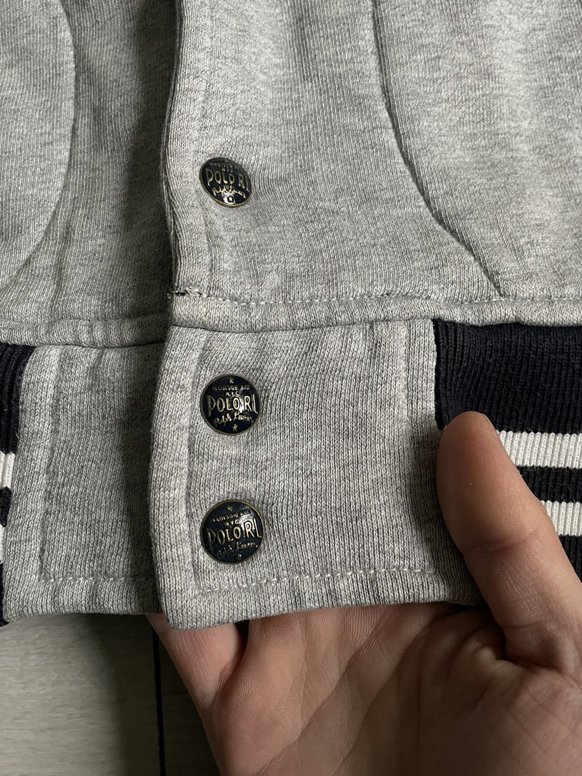 Vintage Vintage Polo Ralph Lauren Sript Y2K Varsity Bomber Jacket Size US L / EU 52-54 / 3 - 10 Thumbnail