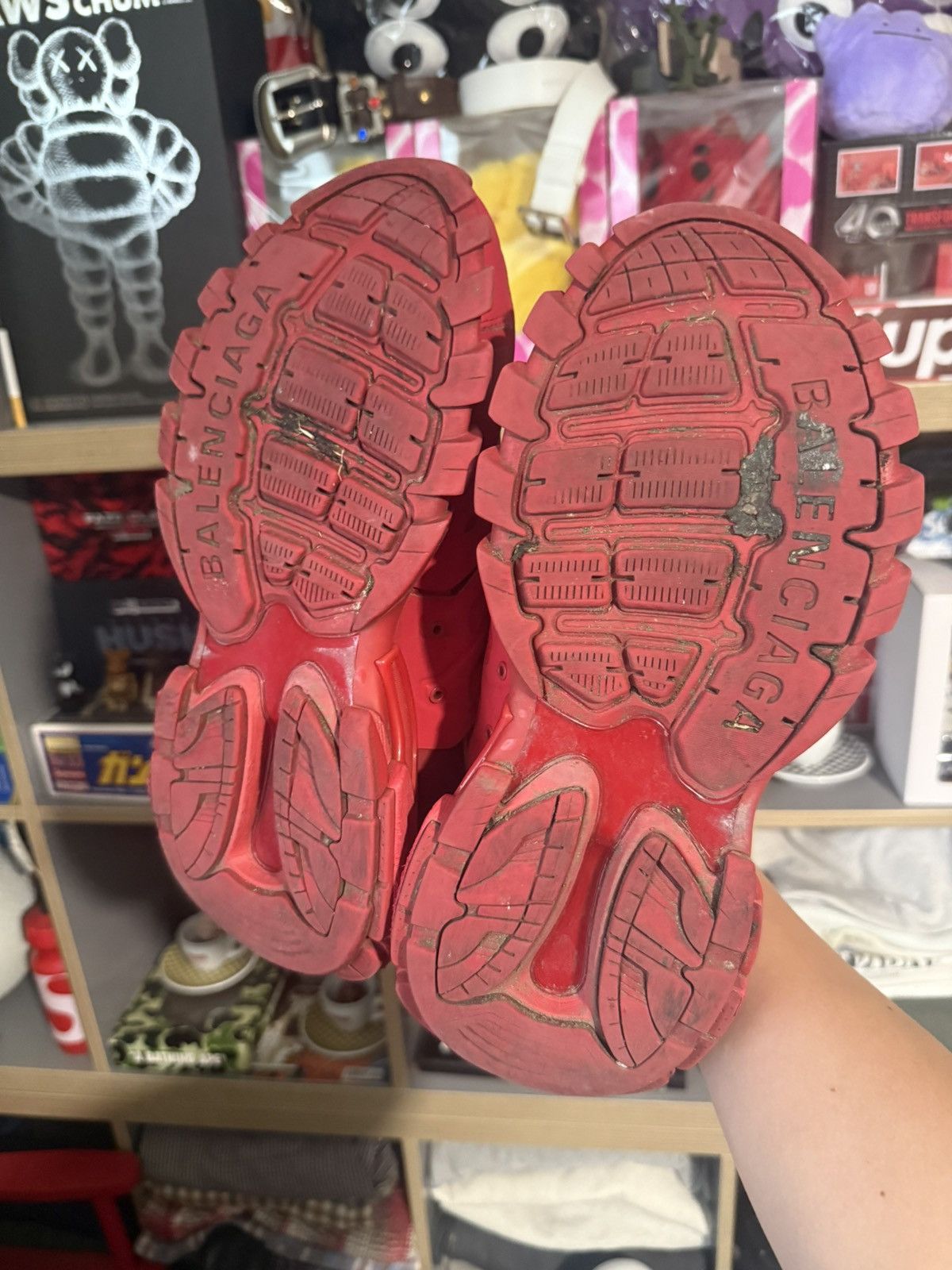 Balenciaga Balenciaga Red Track Sneakers Size US 9 / EU 42 - 6 Thumbnail