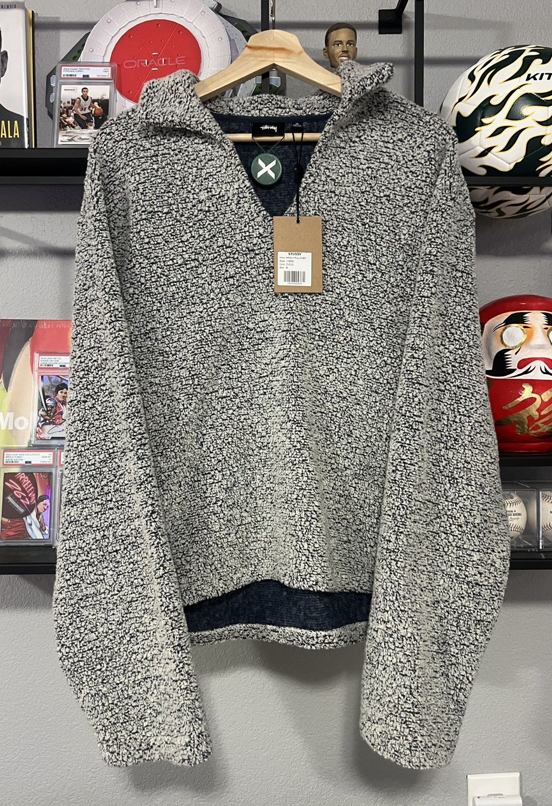 Stussy Stussy Wool Blend Sherpa Pullover | Grailed