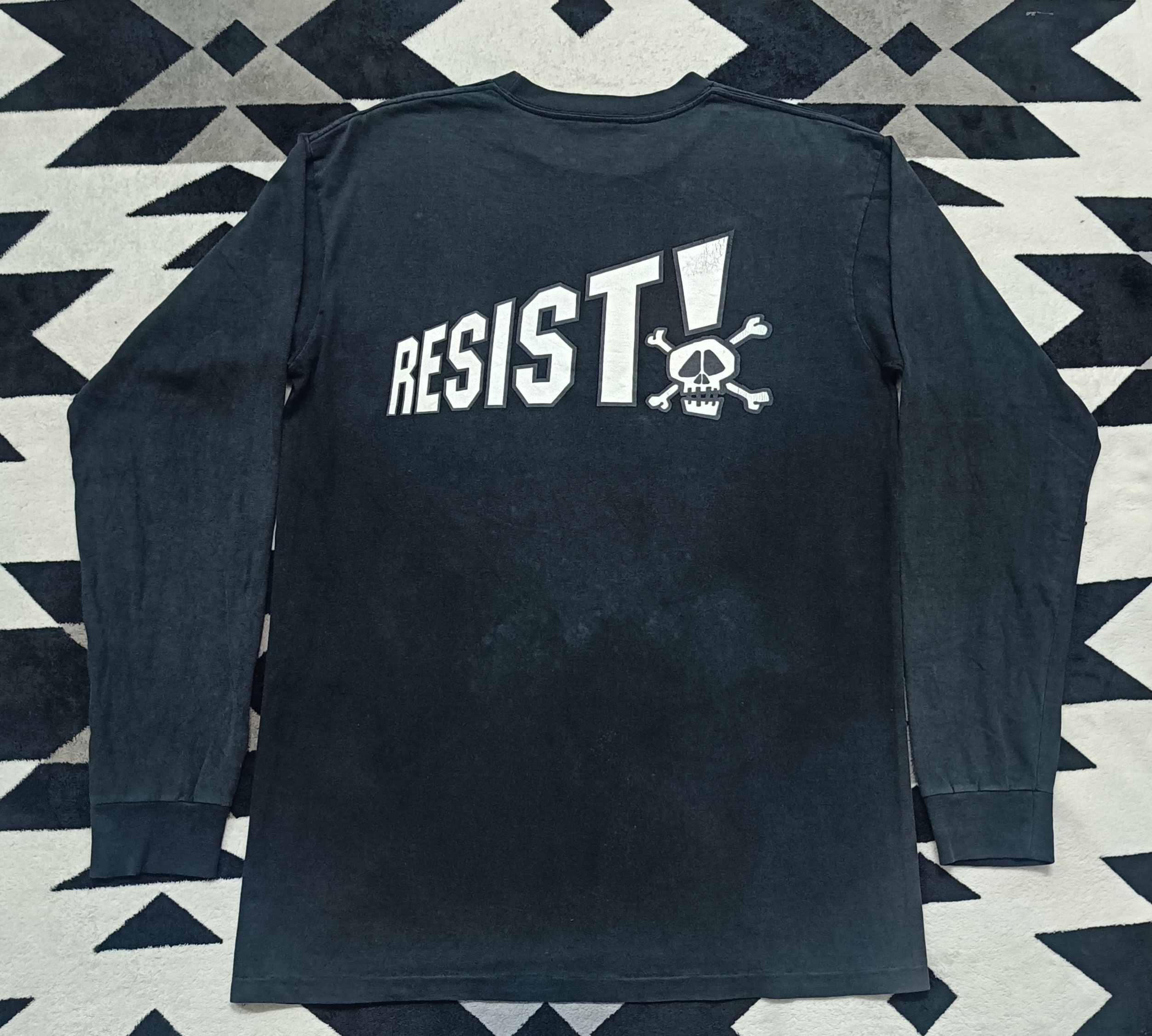 Stussy 🔥🔥Rare Vintage 90s Stussy Resist Long Sleeve Tee Size US XL / EU 56 / 4 - 4 Thumbnail