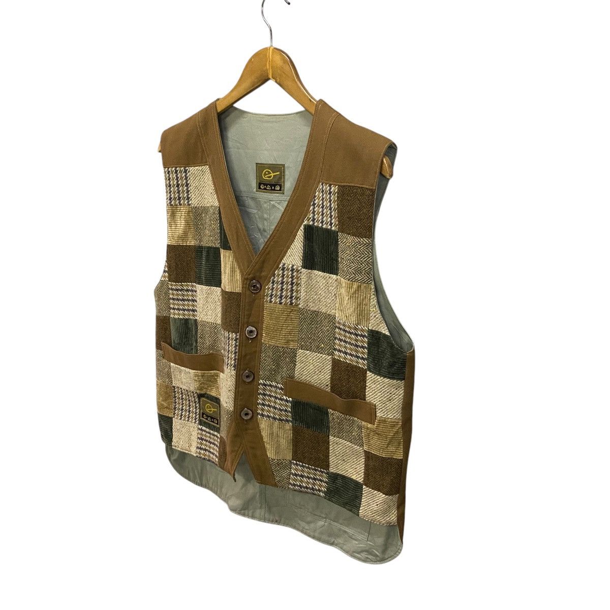 Handmade × Japanese Brand × Vintage Maruten Bou patchwork reversable vest Size US L / EU 52-54 / 3 - 3 Thumbnail