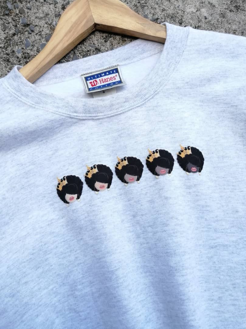 Hanes × Vintage Vintage Hanes The Queens Sweatshirt Size US L / EU 52-54 / 3 - 7 Thumbnail