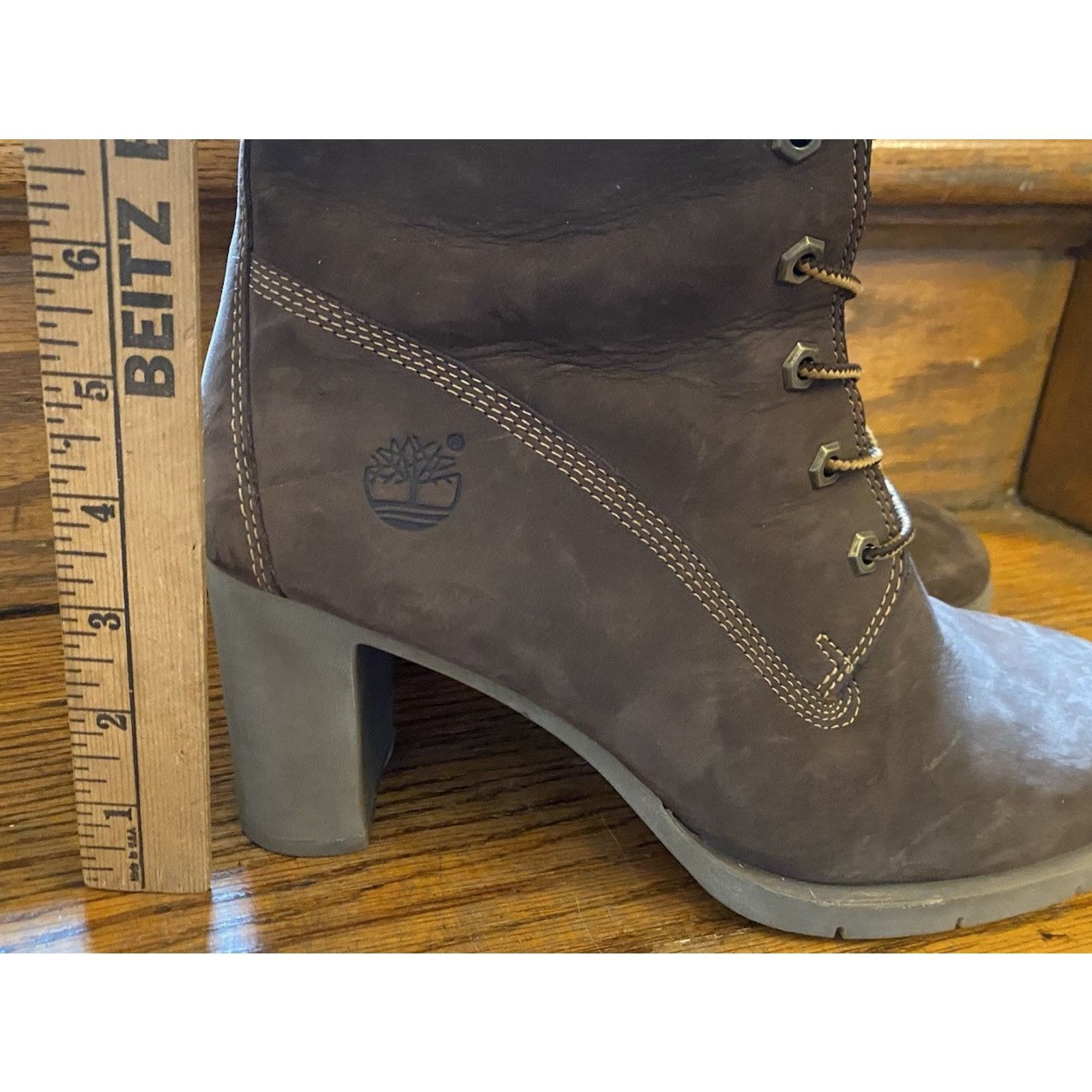 Timberland Timberland Tillston Women's Leather High Heel Boots Size 8.5 Size US 8.5 / IT 38.5 - 5 Thumbnail