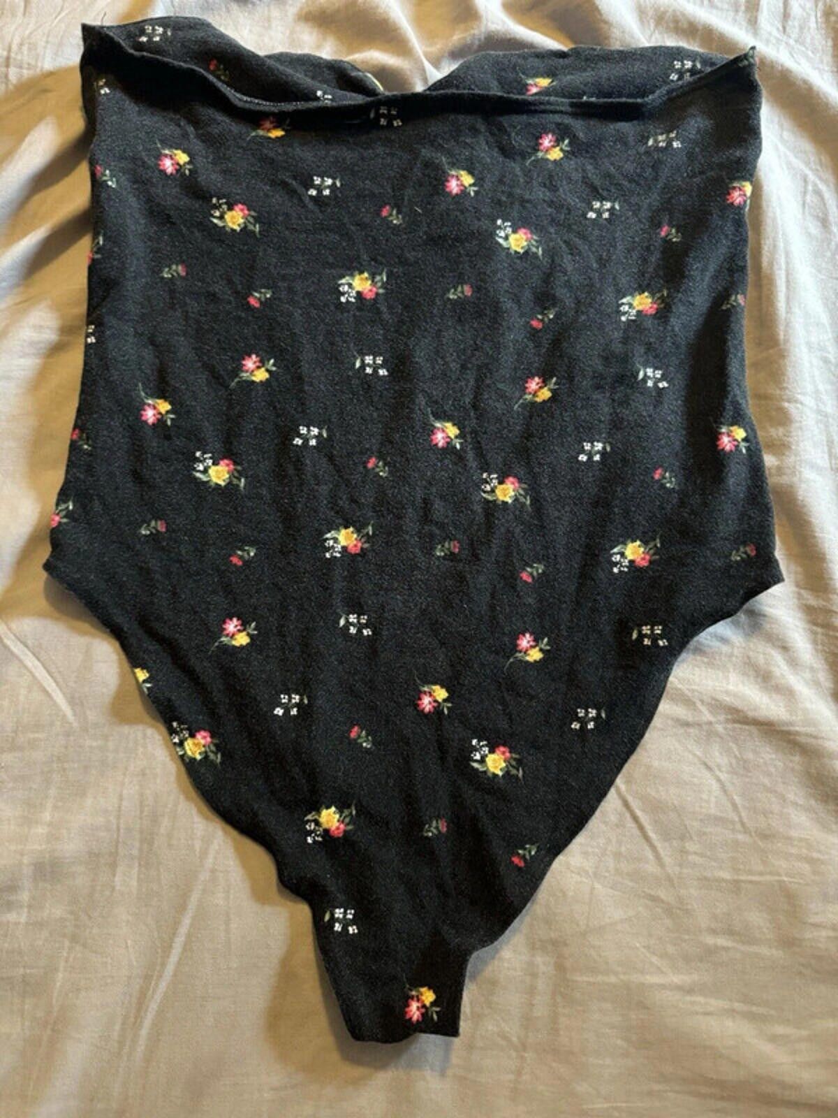 Forever 21 Forever 21 Floral Bodysuit Strapless Stretch Women’S Large Size XL / US 12-14 / IT 48-50 - 2 Thumbnail