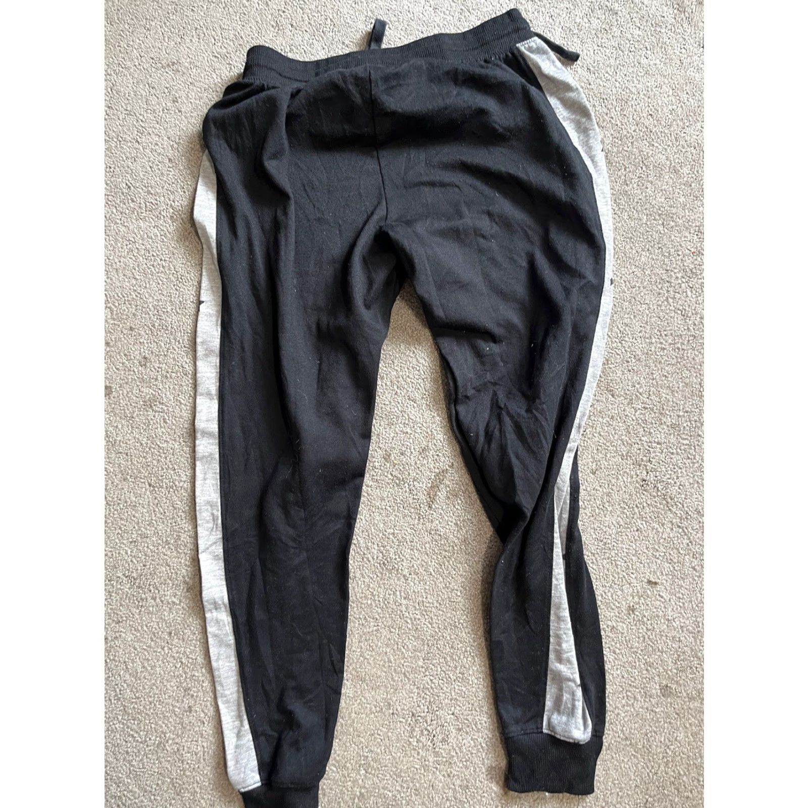 Splendid Splendid Women's Black Gray Star Side Stripe Knit Jogger Pants Lounge XS Size 26" / US 2 / IT 38 - 2 Thumbnail