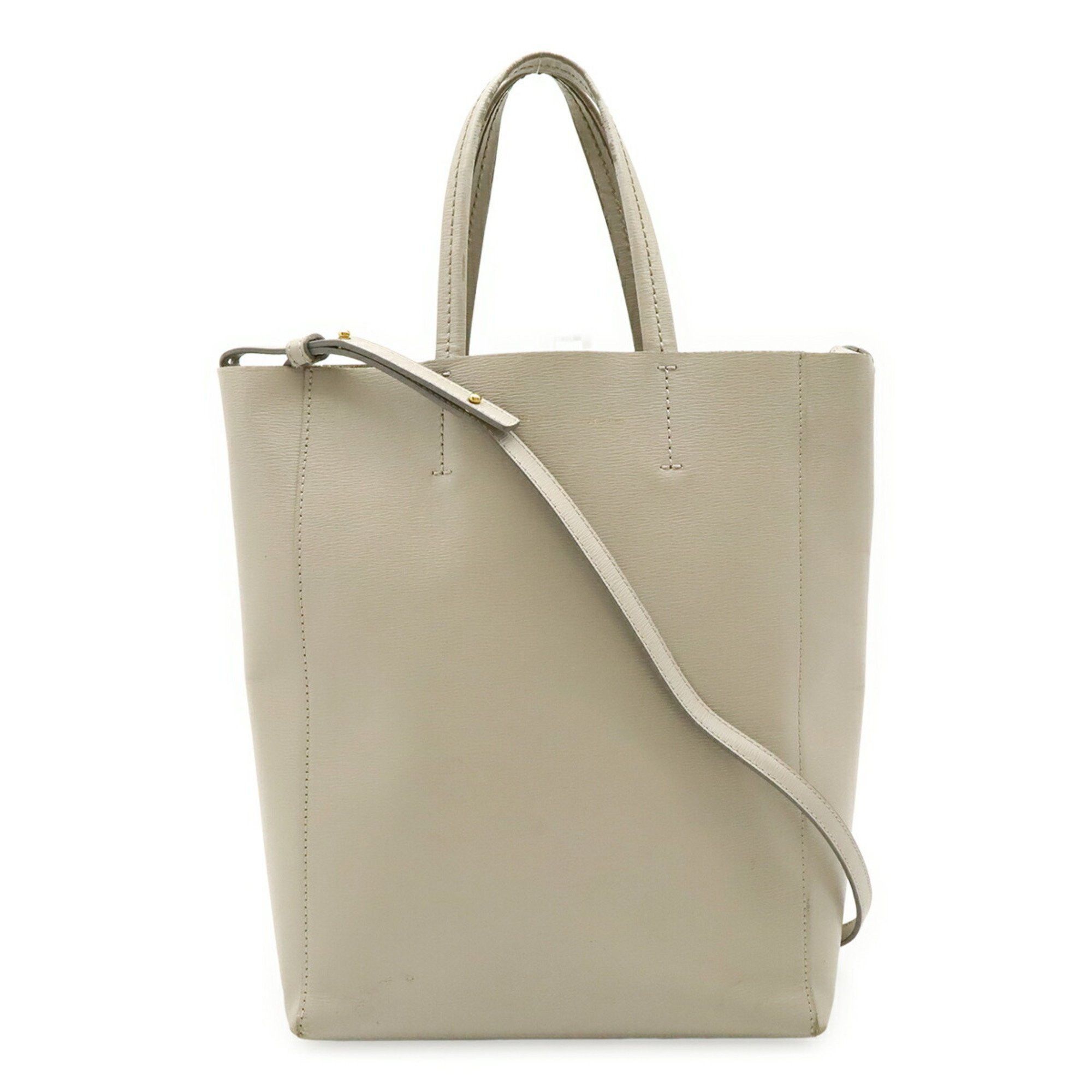 CELINE Vertical Cabas Small Tote Bag, Handbag/Shoulder Light Grey