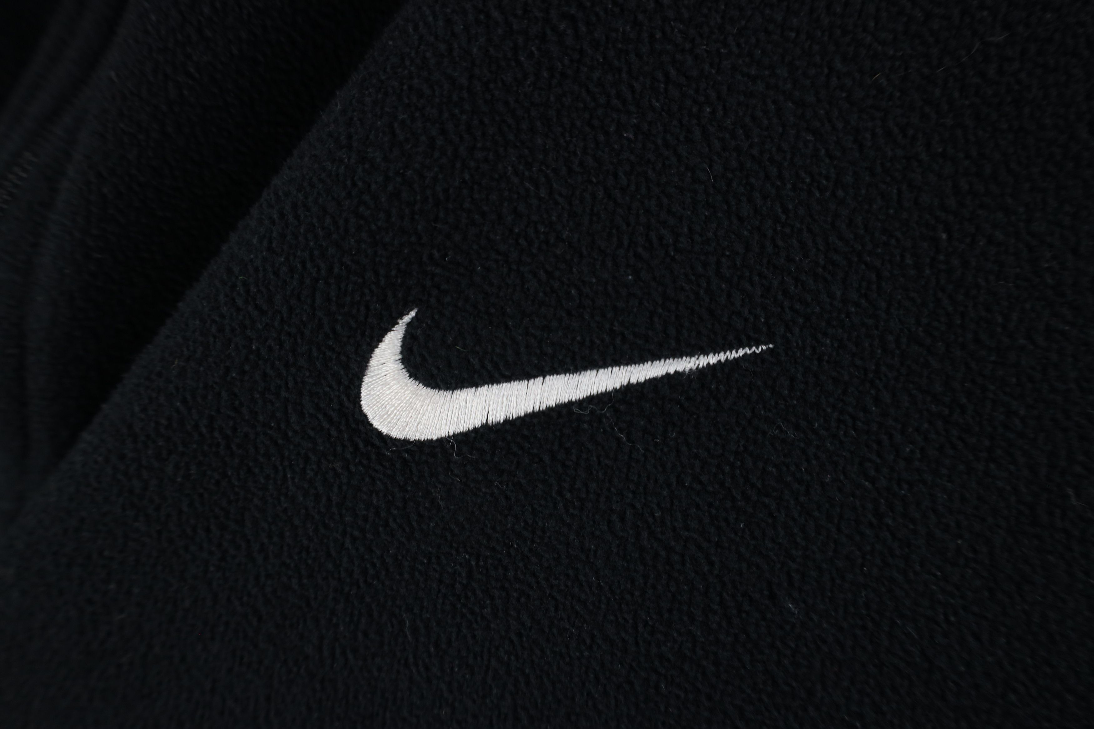 Nike × Vintage Vintage 90s Nike Scott Mini Swoosh Half Zip Fleece Sweater Size US M / EU 48-50 / 2 - 4 Thumbnail