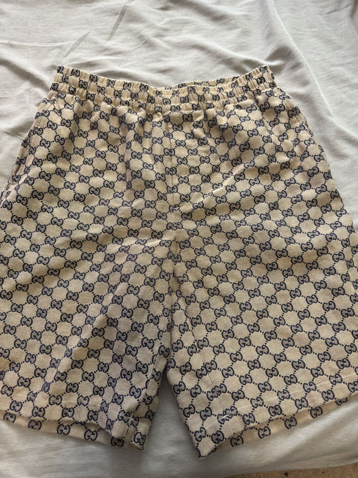 Gucci Gucci GG linen blend canvas shorts Size US 30 / EU 46 - 1 Thumbnail