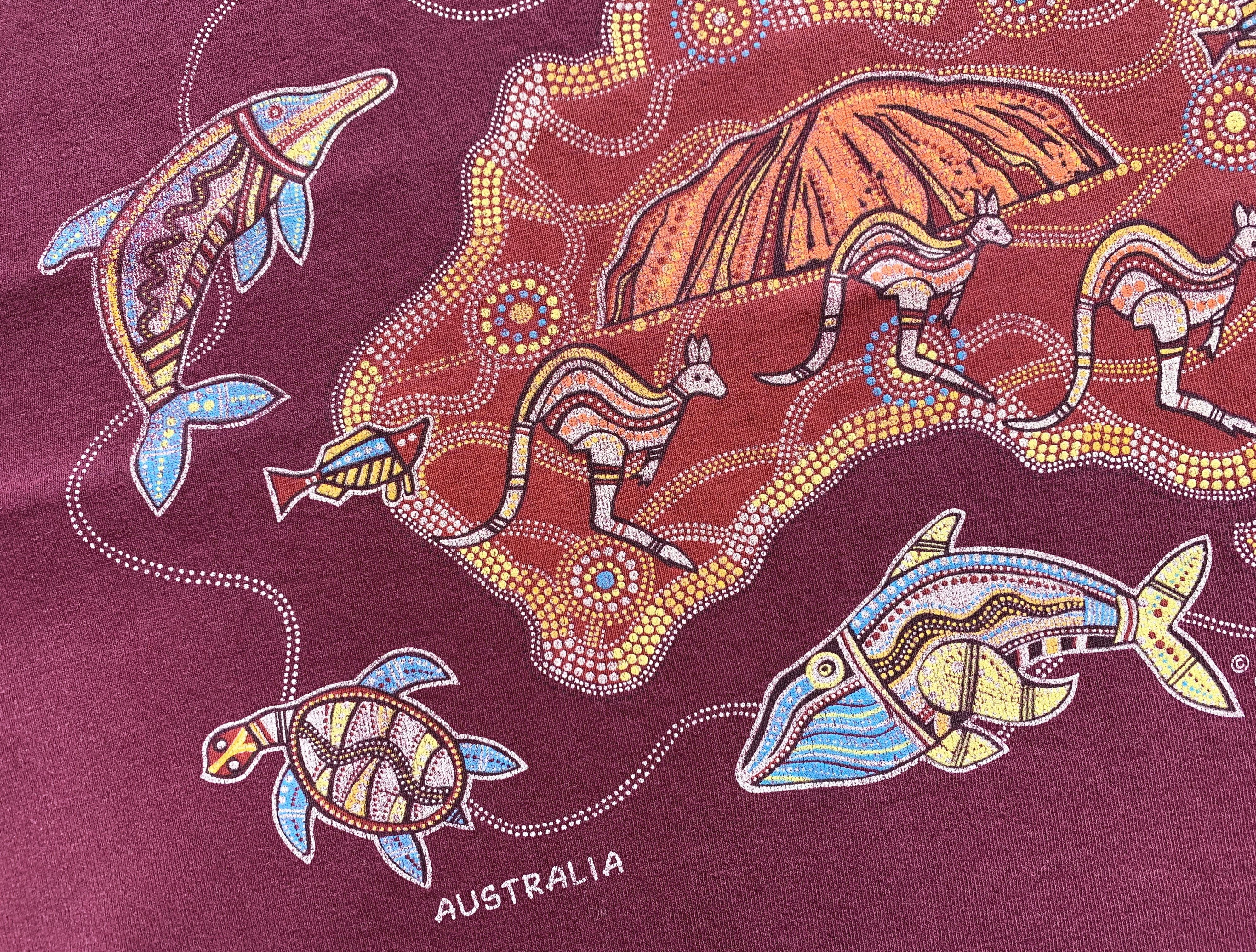 Other Y2K AUSTRALIA T Shirt JW Eastwood Aboriginal Art Tee Mozaic Size US M / EU 48-50 / 2 - 9 Thumbnail
