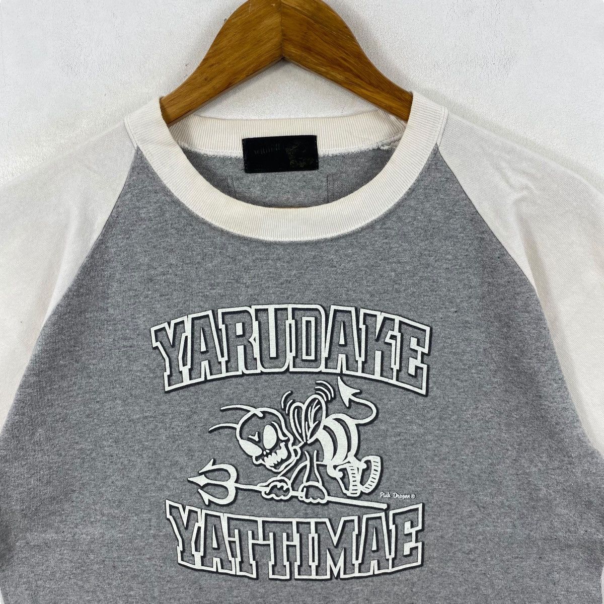 If Six Was Nine × Japanese Brand × Vintage Vintage CREAM SODA Pink Dragon Yarudake Yattimae Graphic Tee Size US M / EU 48-50 / 2 - 2 Thumbnail