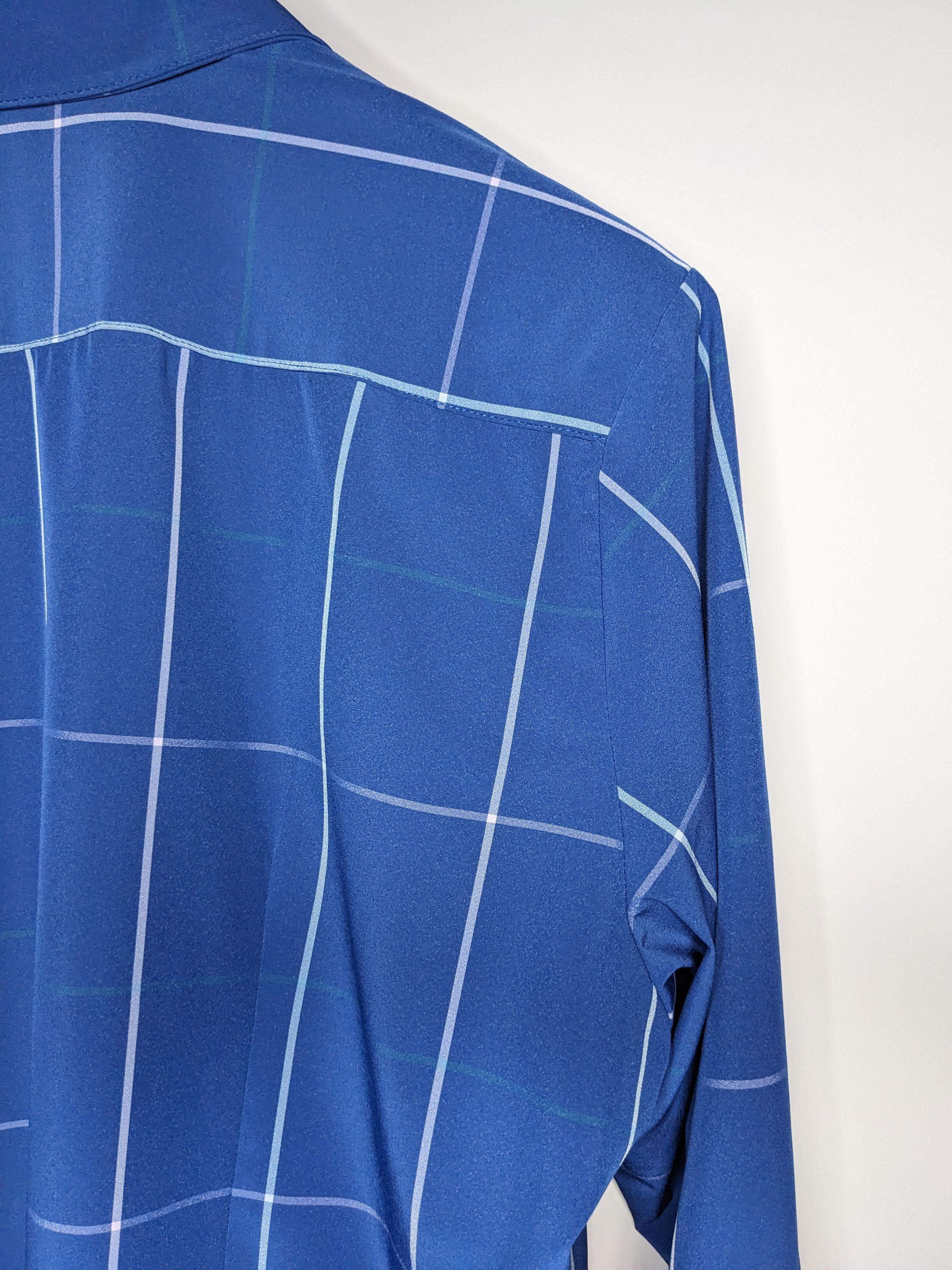Mizzen+Main Mizzen Main Leeward Windowpane Plaid Shirt Large Made USA Size US L / EU 52-54 / 3 - 9 Thumbnail