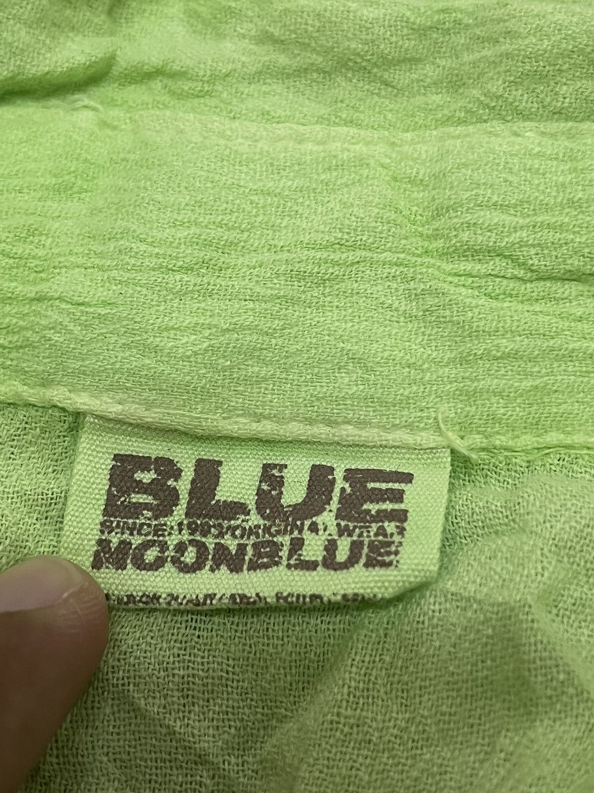 Blue Blue Japan Blue moon blue shirt Size ONE SIZE - 6 Thumbnail