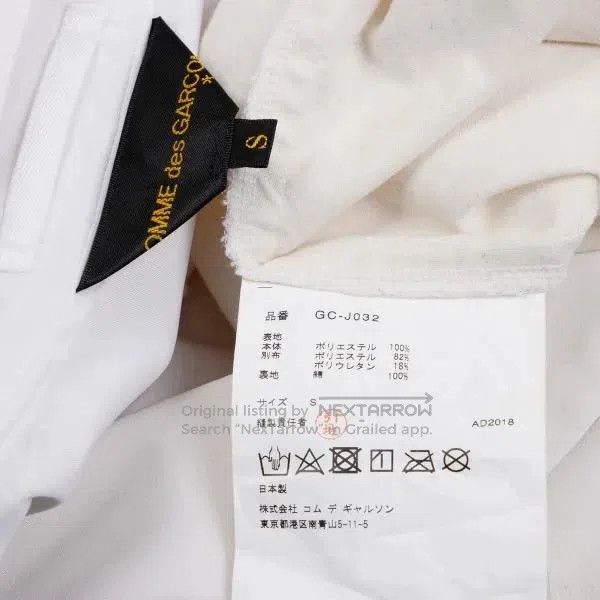 Comme des Garcons Comme des Garcons White vintage long coat Size S / US 4 / IT 40 - 9 Thumbnail