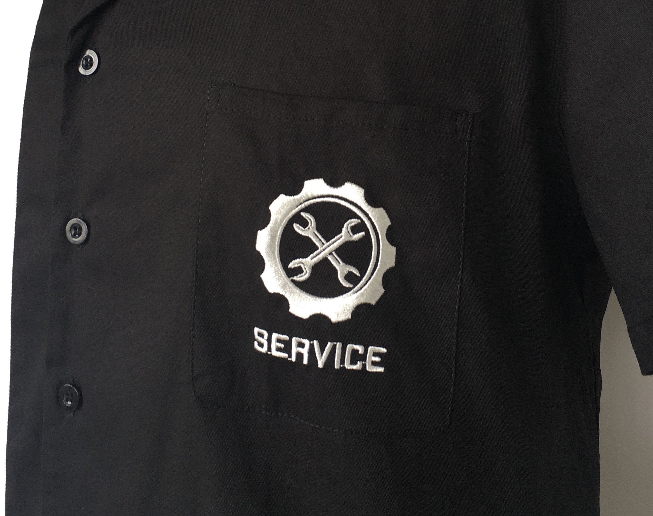 Other Blaclk Embroidery Retro Shirts Short Sleeves-service Size US L / EU 52-54 / 3 - 8 Thumbnail
