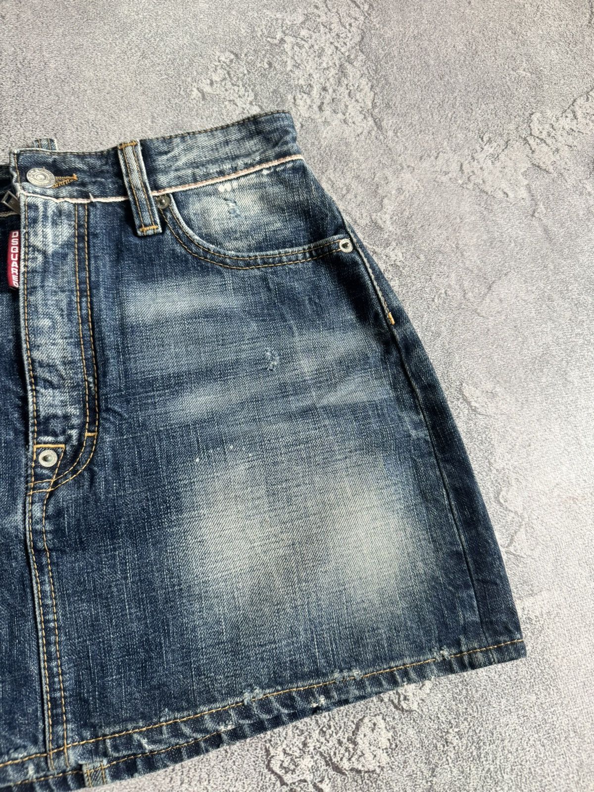 Dsquared2 Dsquared2 42size retro mini denim skirt avantgarde LGB Y2K Size 28" / US 6 / IT 42 - 10 Thumbnail
